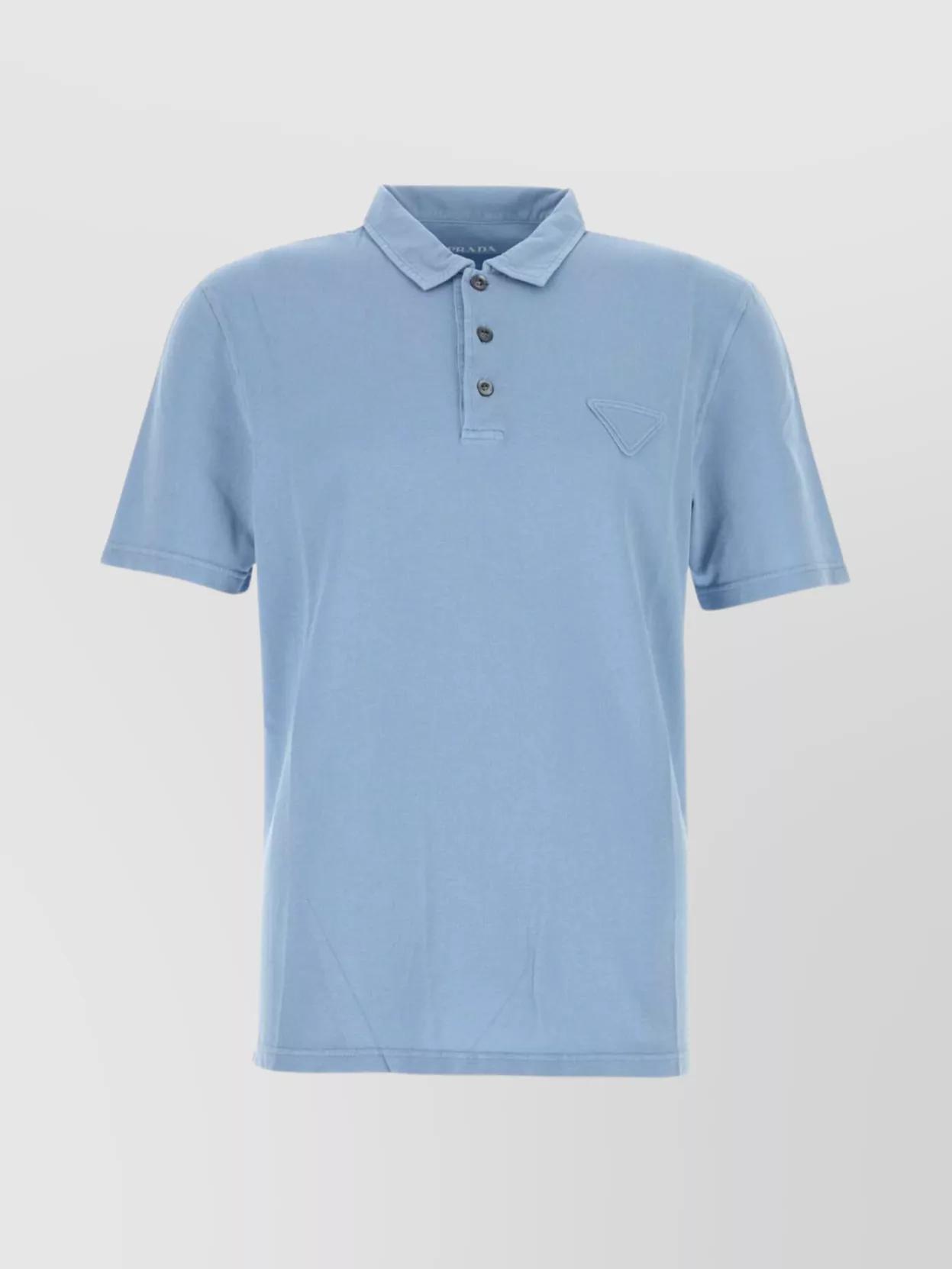 PRADA｜SHORT-SLEEVED PIQUE/COLLAR (UJN917 1YR4 F0002) PRADA｜SHORT-SLEEVED PIQUE/COLLAR (UJN917 1YR4 F0002) (PRADA