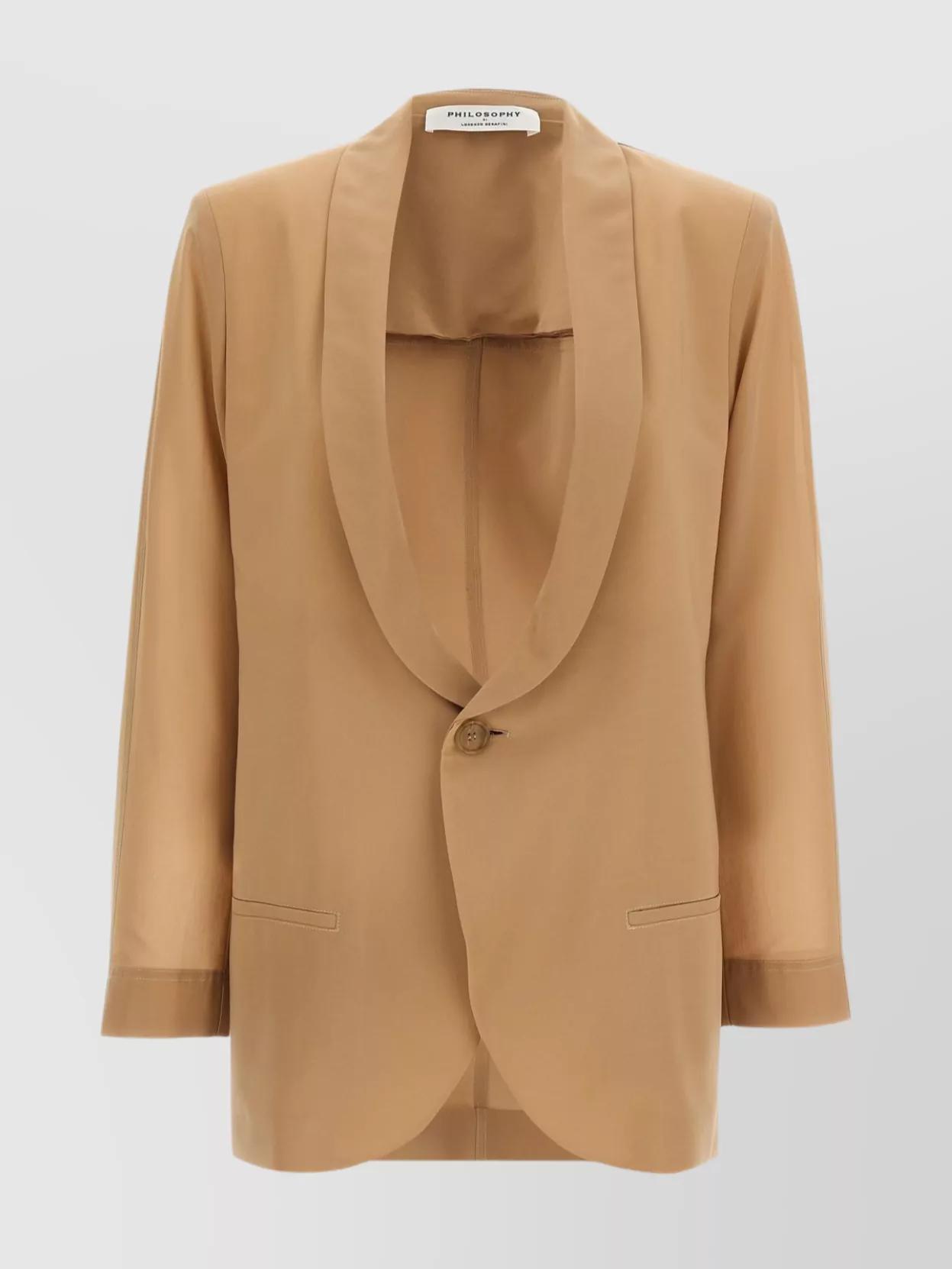 ジャケット PHILOSOPHY Women Jackets 05042124 0432 BEIGE Philosophy Beige wool-blend jacket | TheDoubleF