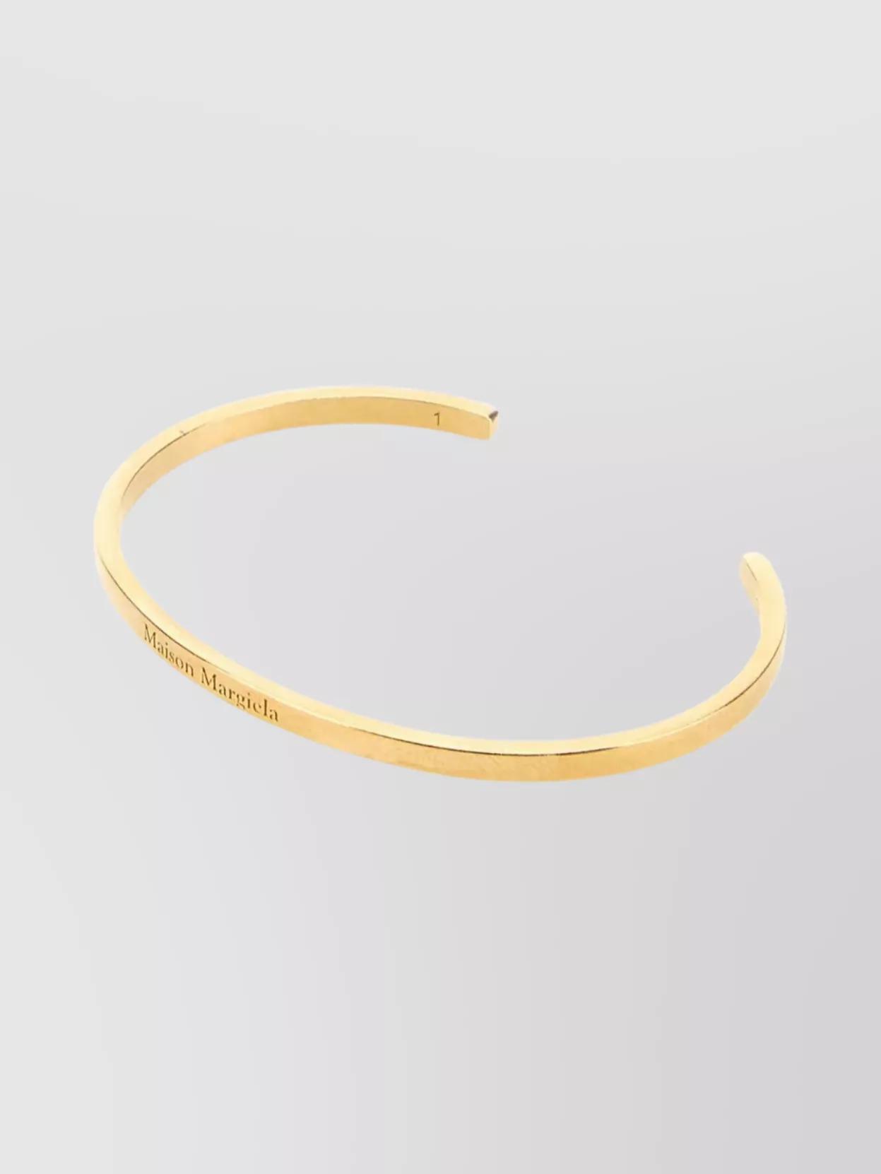 【Maison Margiela】Timeless Carved Bracelet - Yellow Gold Timeless Bracelet by Maison Margiela on Sale