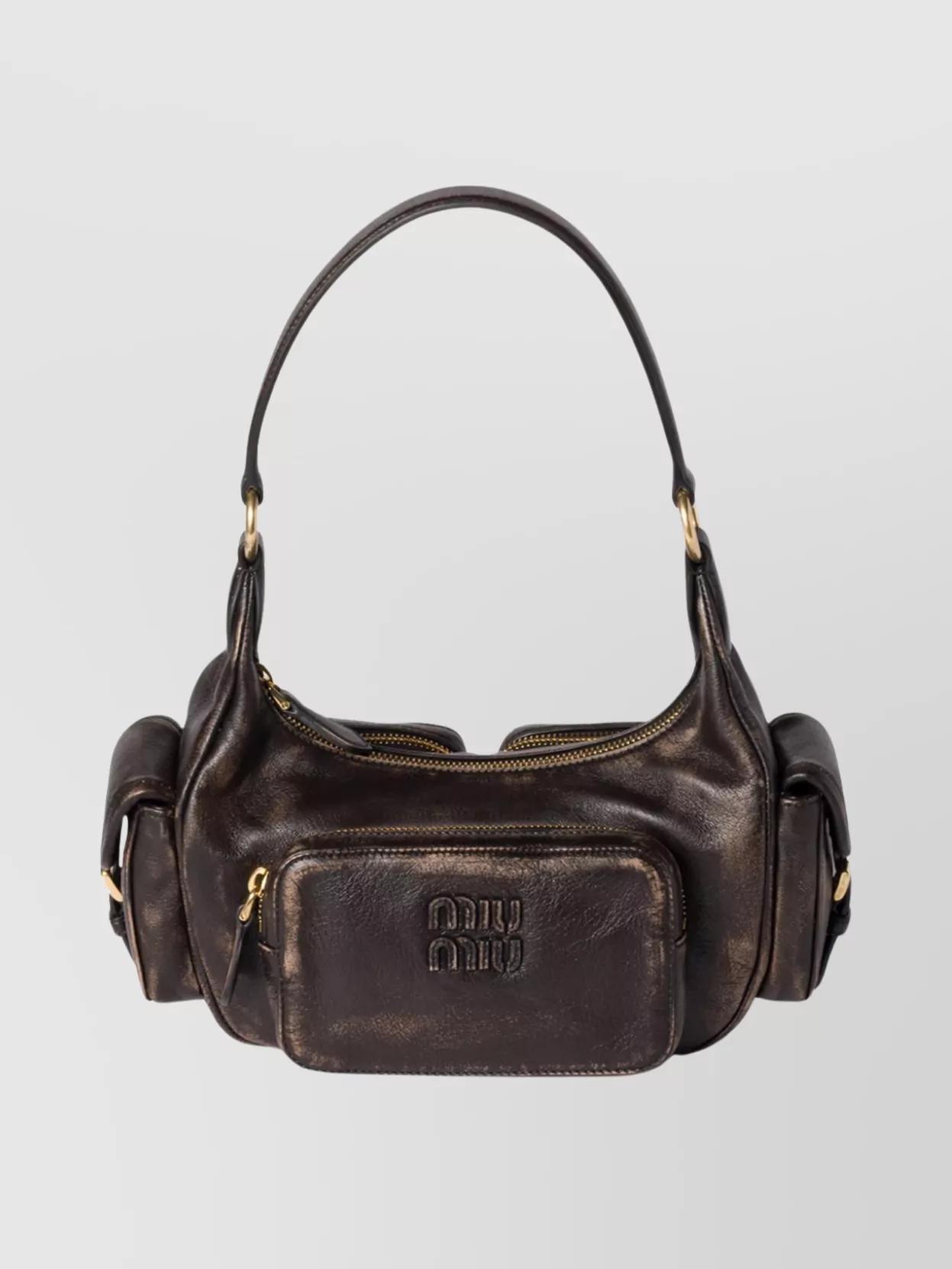 バッグ 90s MIU MIU LEATHER SHOULDER HAND BAG Miu Miu Shoulder Bag