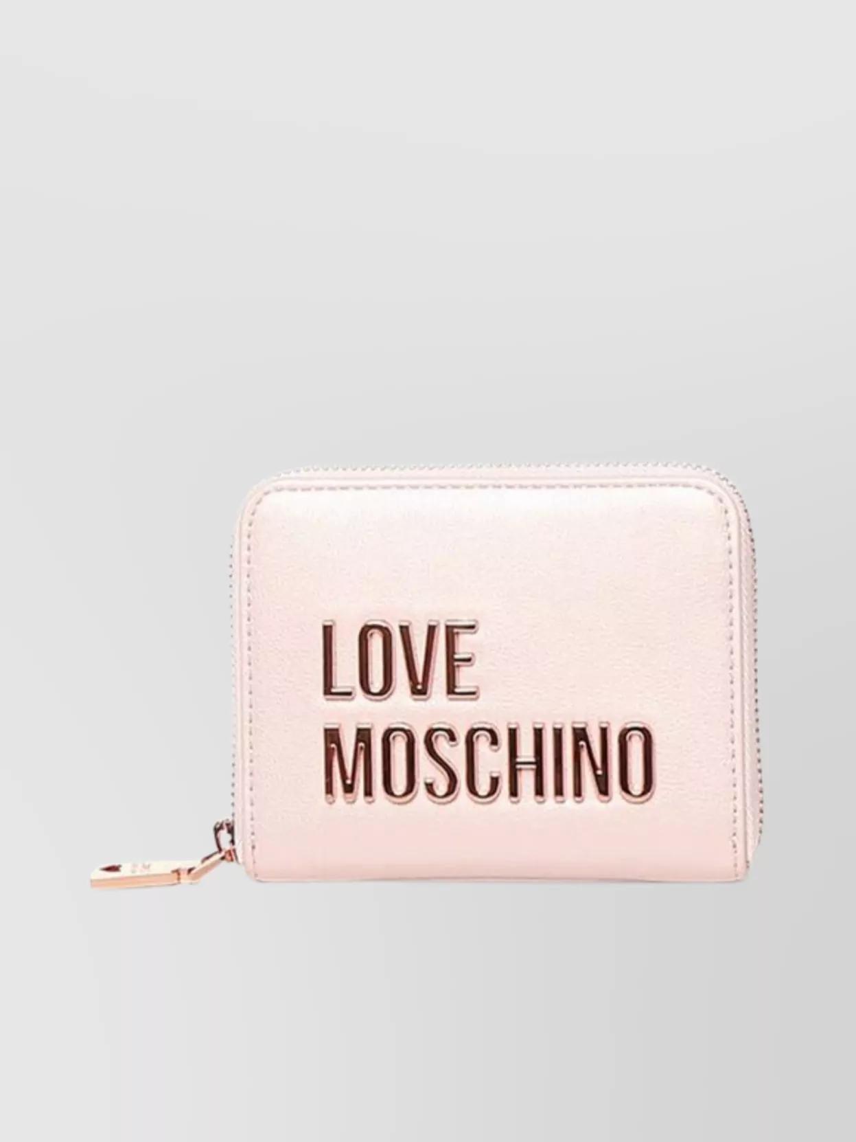 【関税&送料込】Love Moschino Wallets Pink Love Moschino logo-plaque Wallet | Pink | FARFETCH