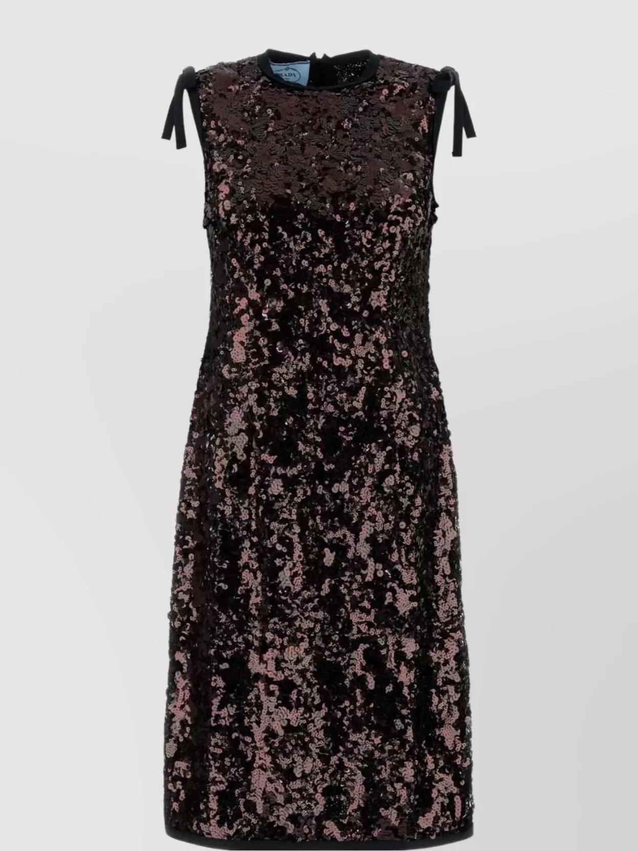ワンピース PRADA DRESS (23A00SOOO15E4 F0036) Prada - Cady mini dress black - The Corner