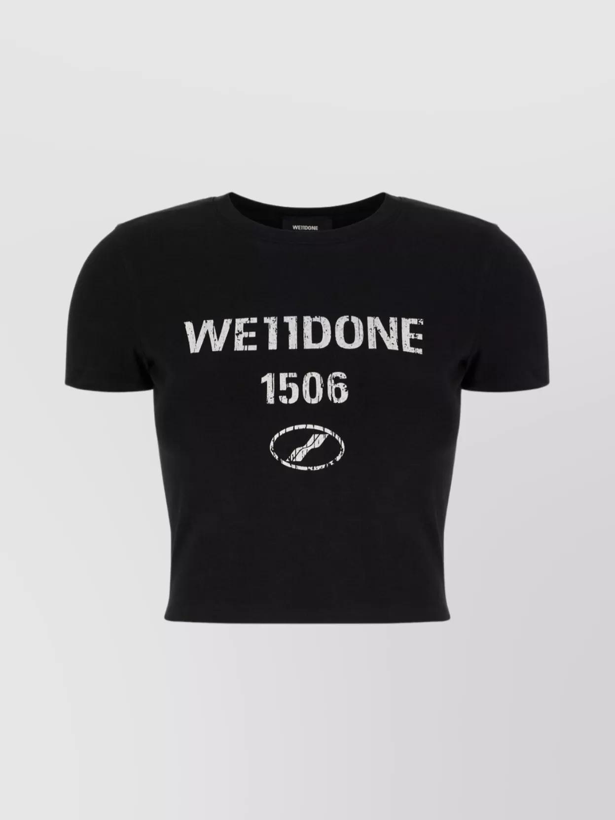 we11done--Crew-Neck-Cropped-T-