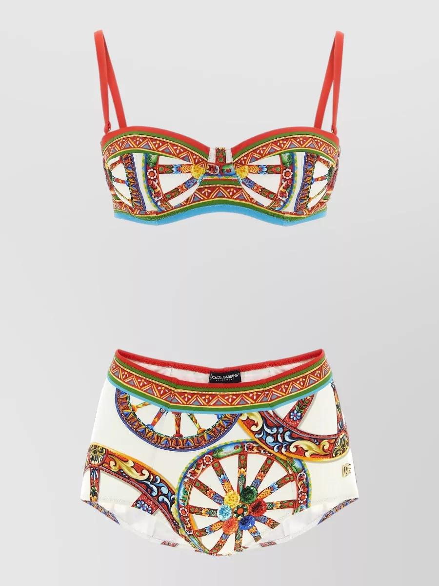 D&G Dolce & Gabbana ビキニ 花柄 グリーン D&G Dolce & Gabbana
