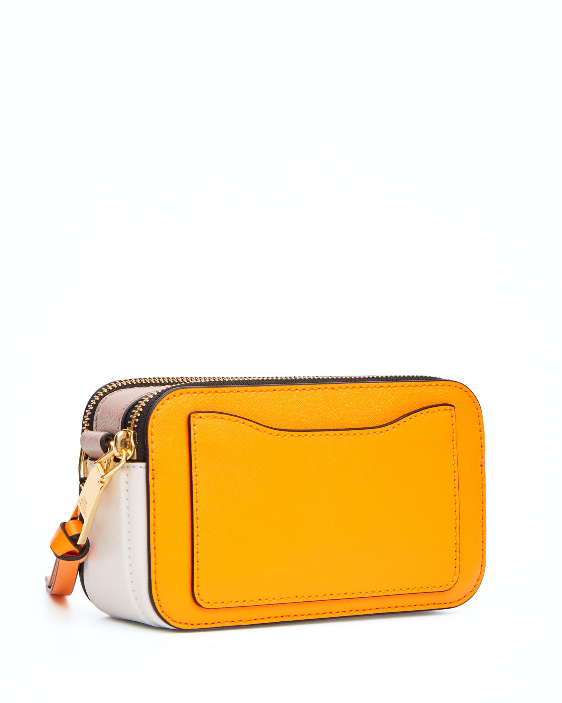 Marc Jacobs Orange Leather Snapshot Bag Lyst