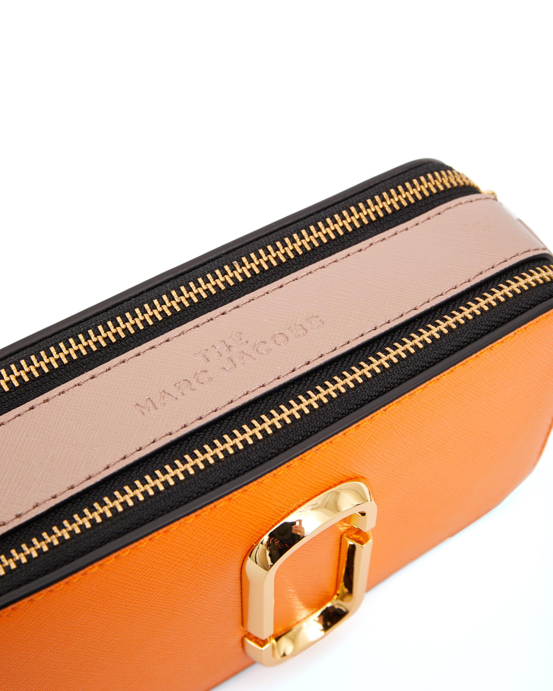 Marc Jacobs Orange Leather Snapshot Bag Lyst