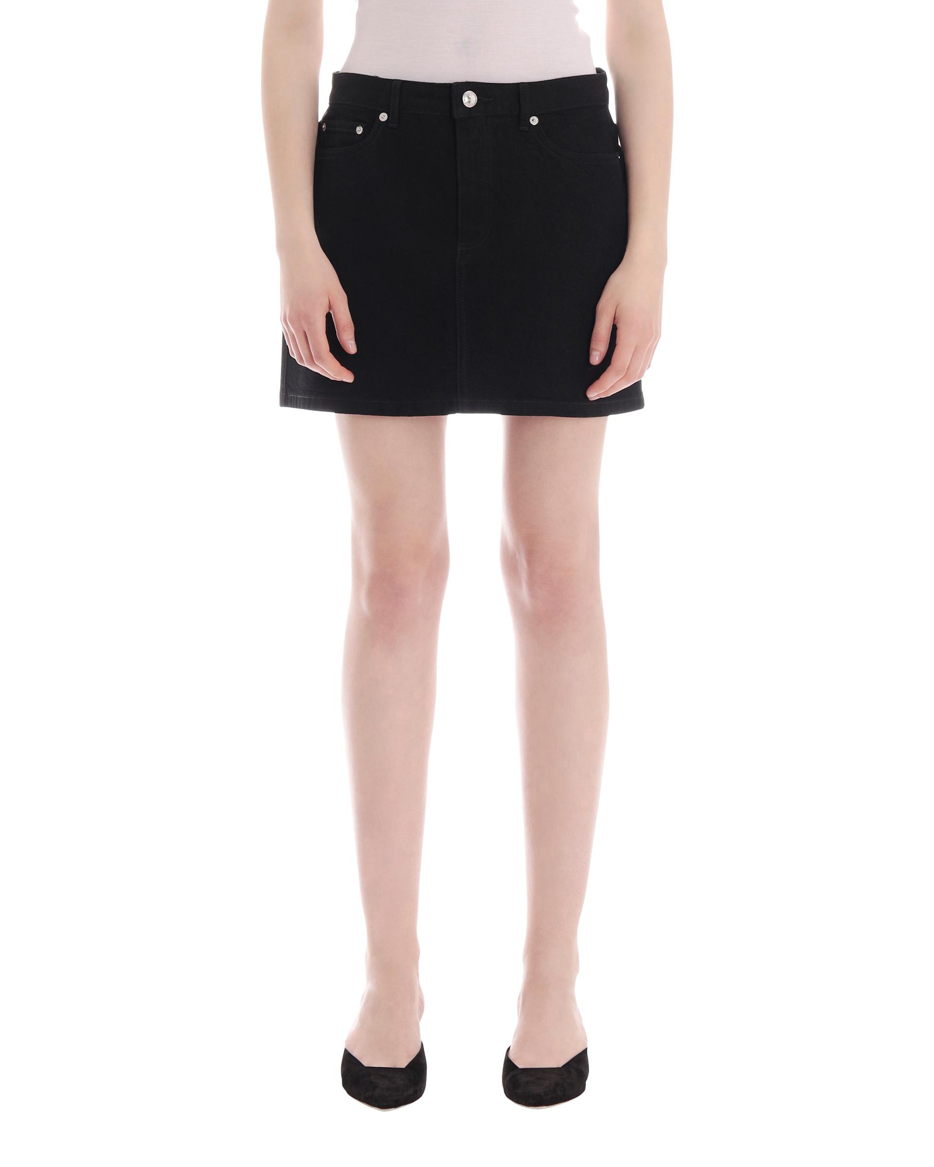 apc denim mini skirt