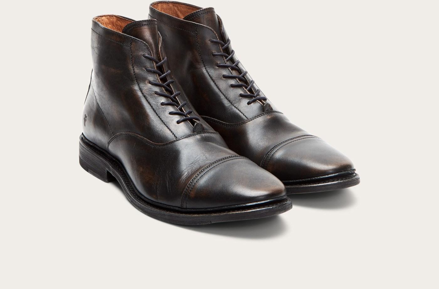 paul lace up frye
