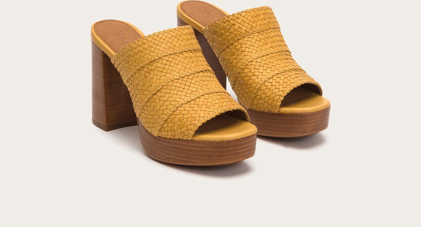 frye katie woven slide