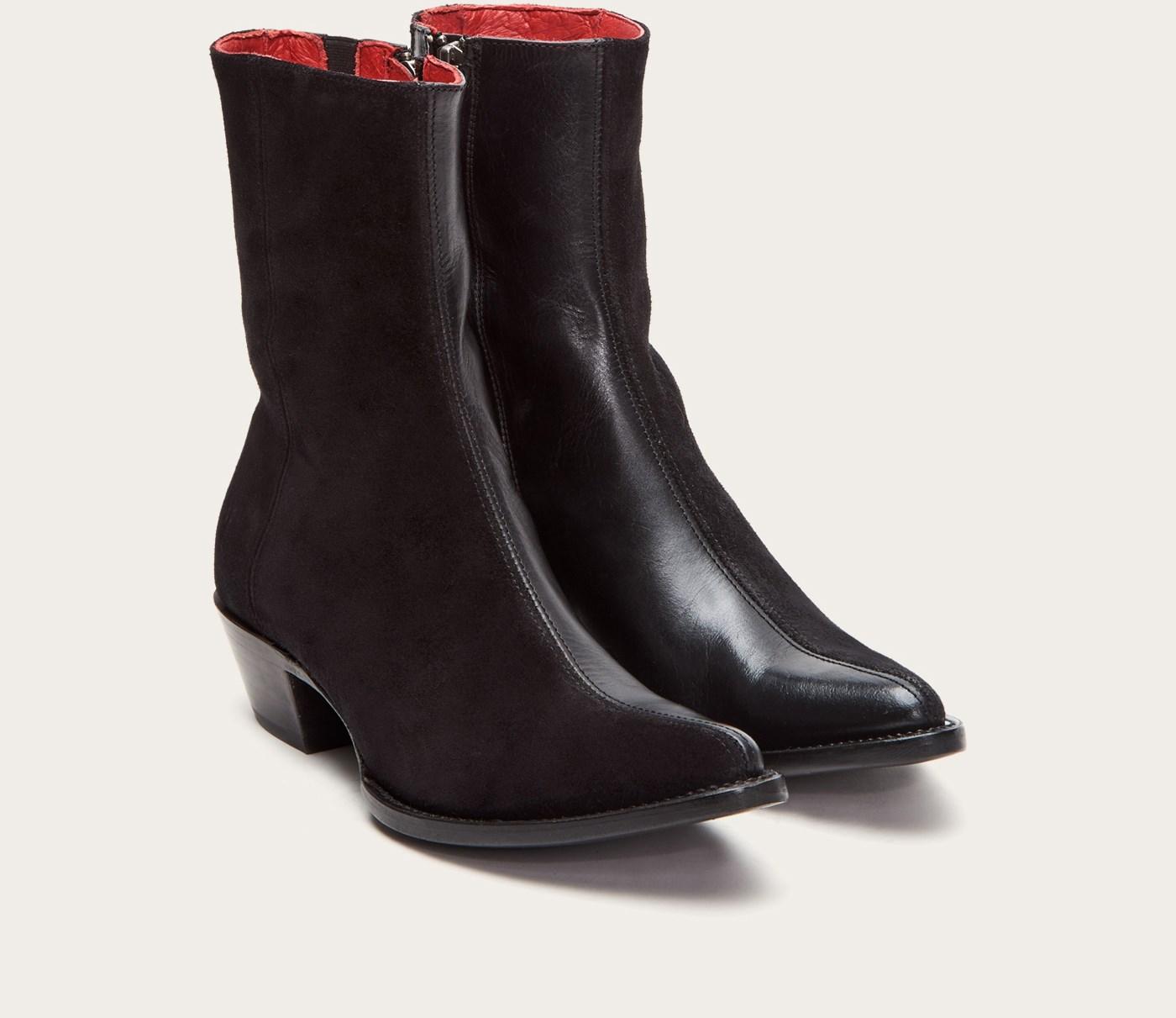 frye heartbreaker inside zip