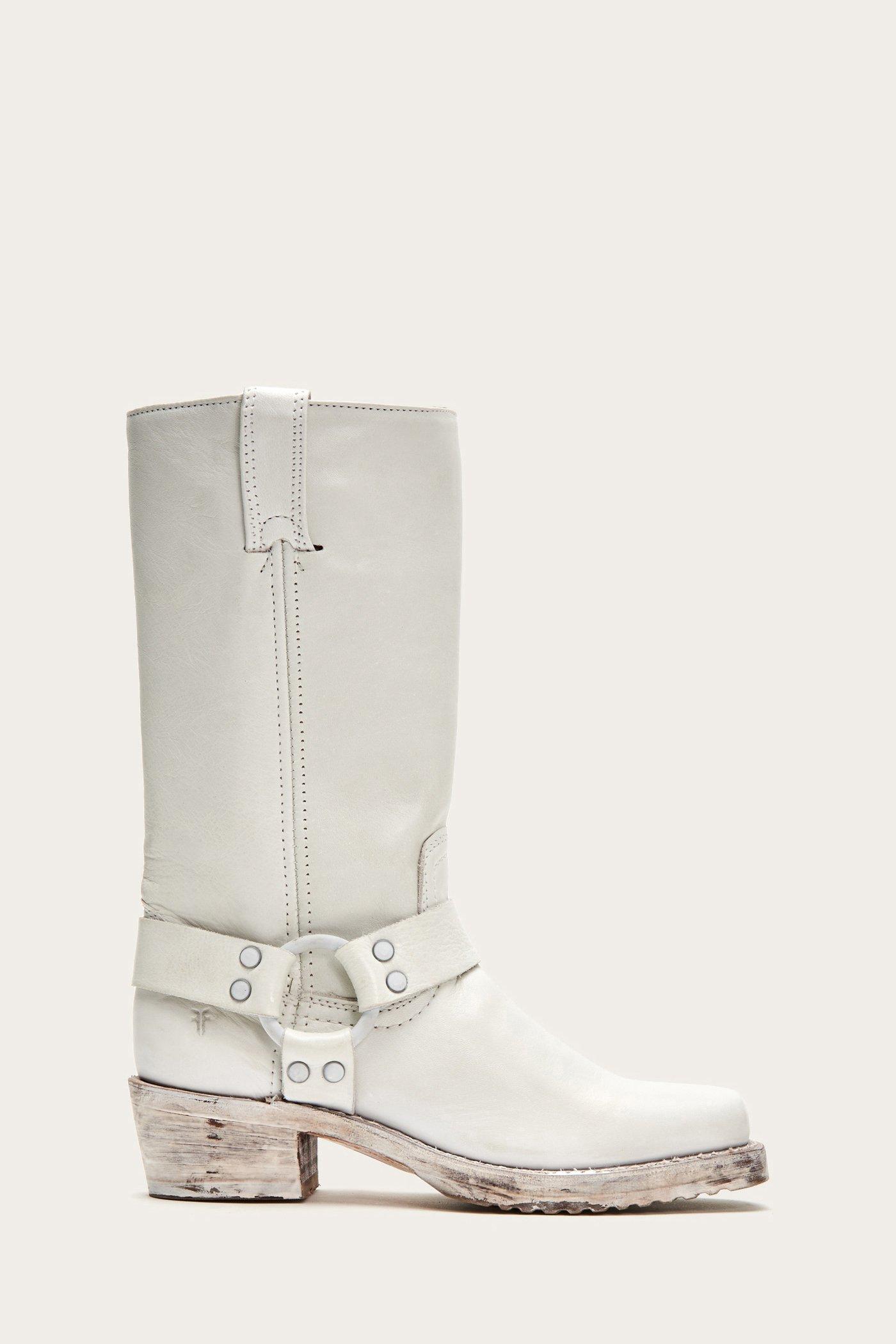 Frye Harness 12r Boot in White | Lyst