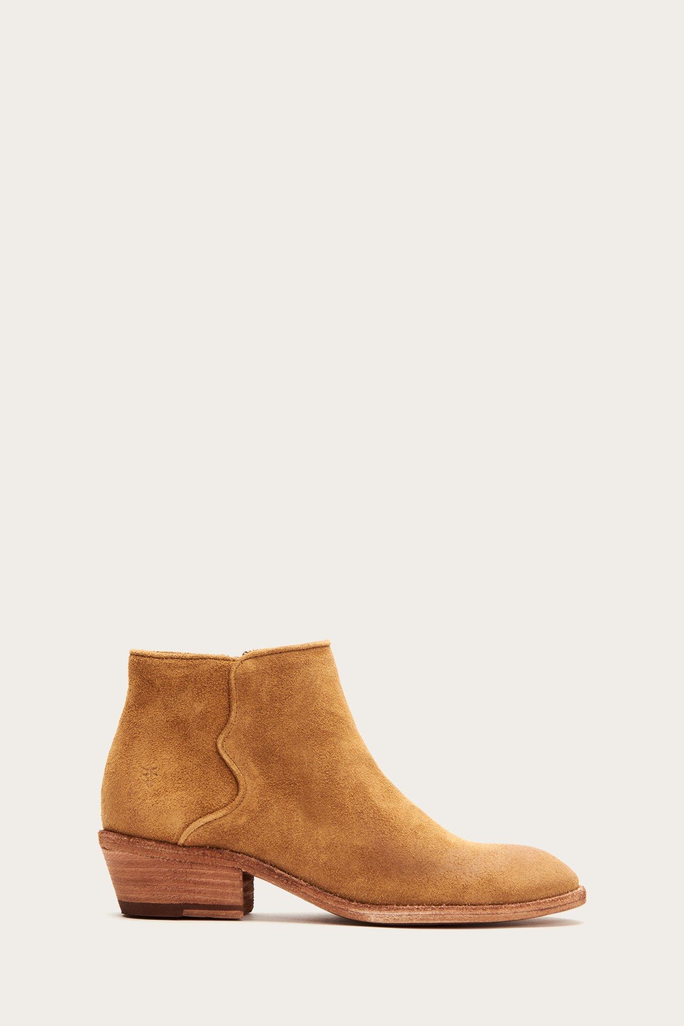 frye carson piping bootie reviews