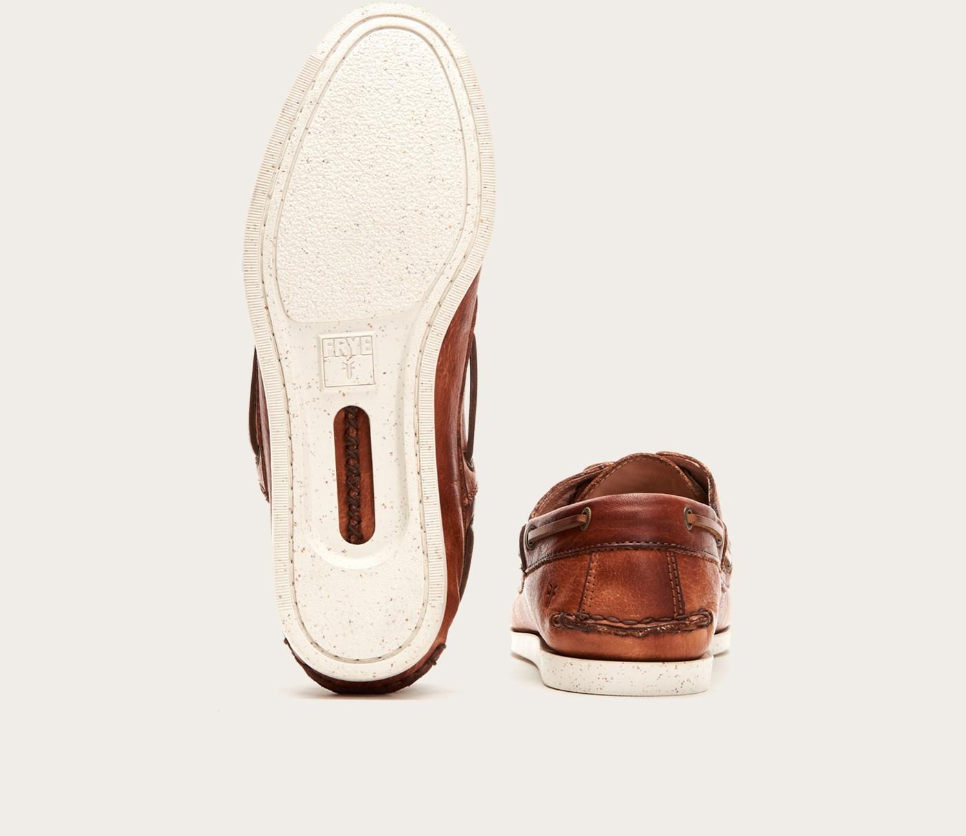 Frye Briggs Boat Shoe in Brown for Men 