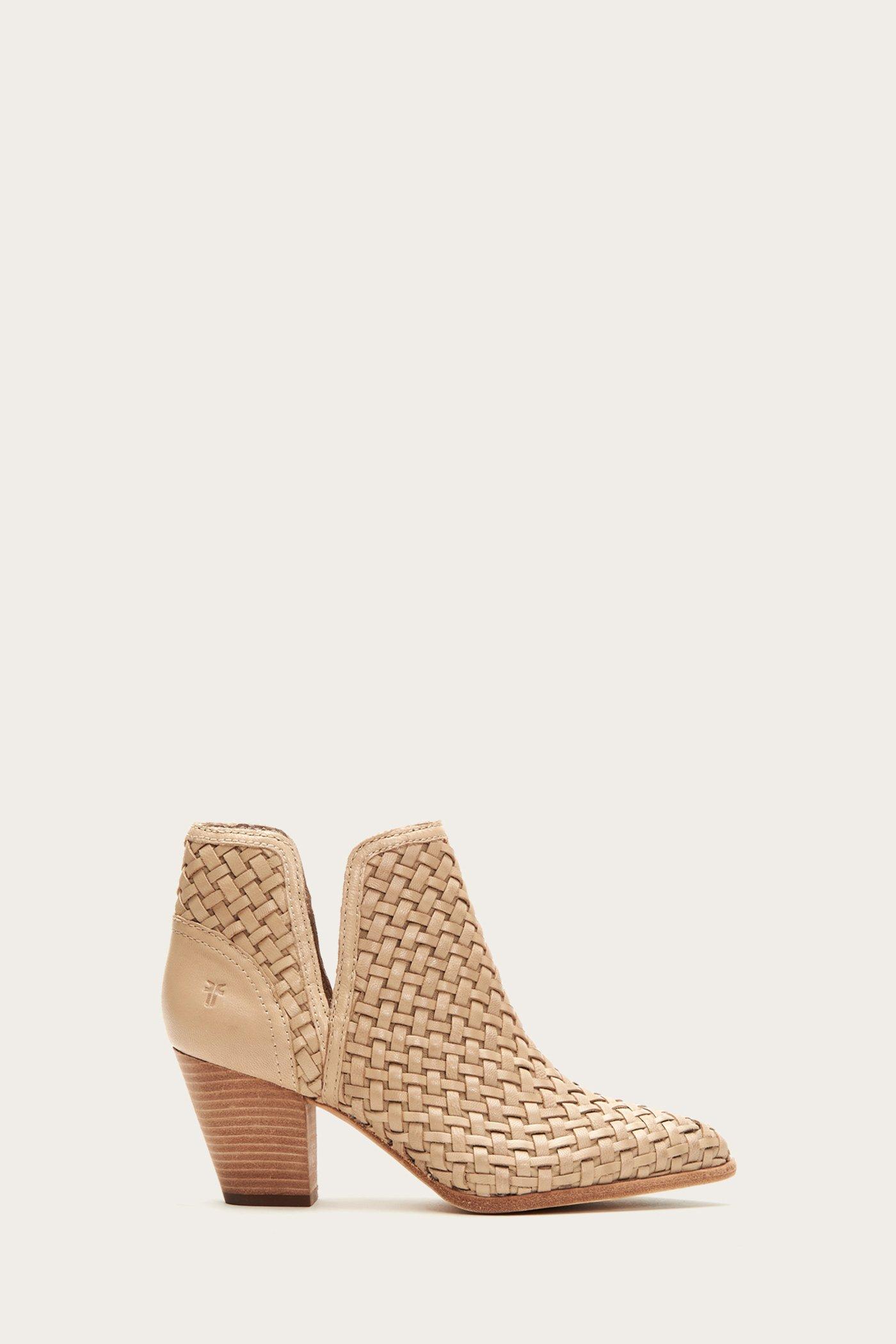 frye reed woven bootie