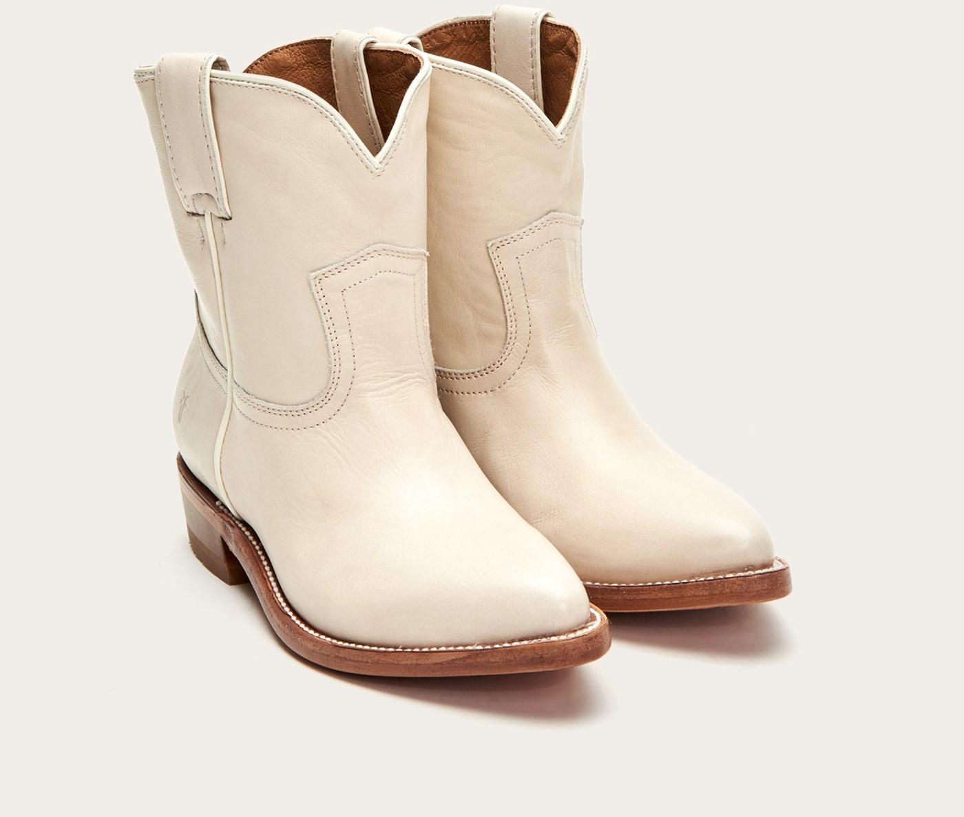 Frye Leather Billy Short Boots | Frye Since 1863 in White | Lyst