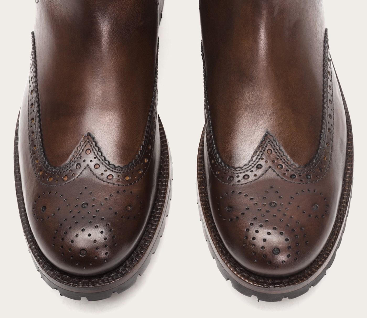 frye george lug brogue chelsea boot