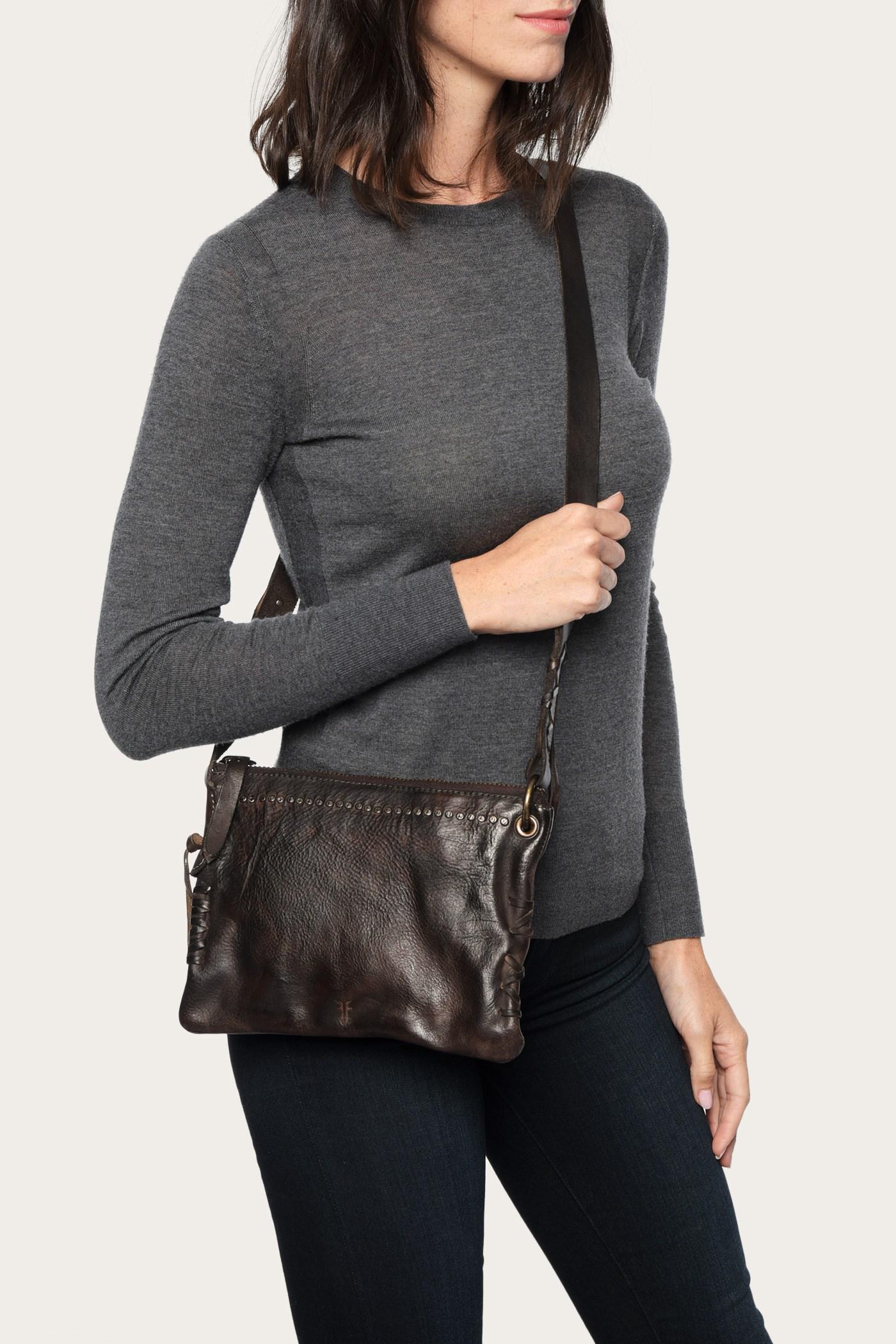 frye samantha quilted crossbody