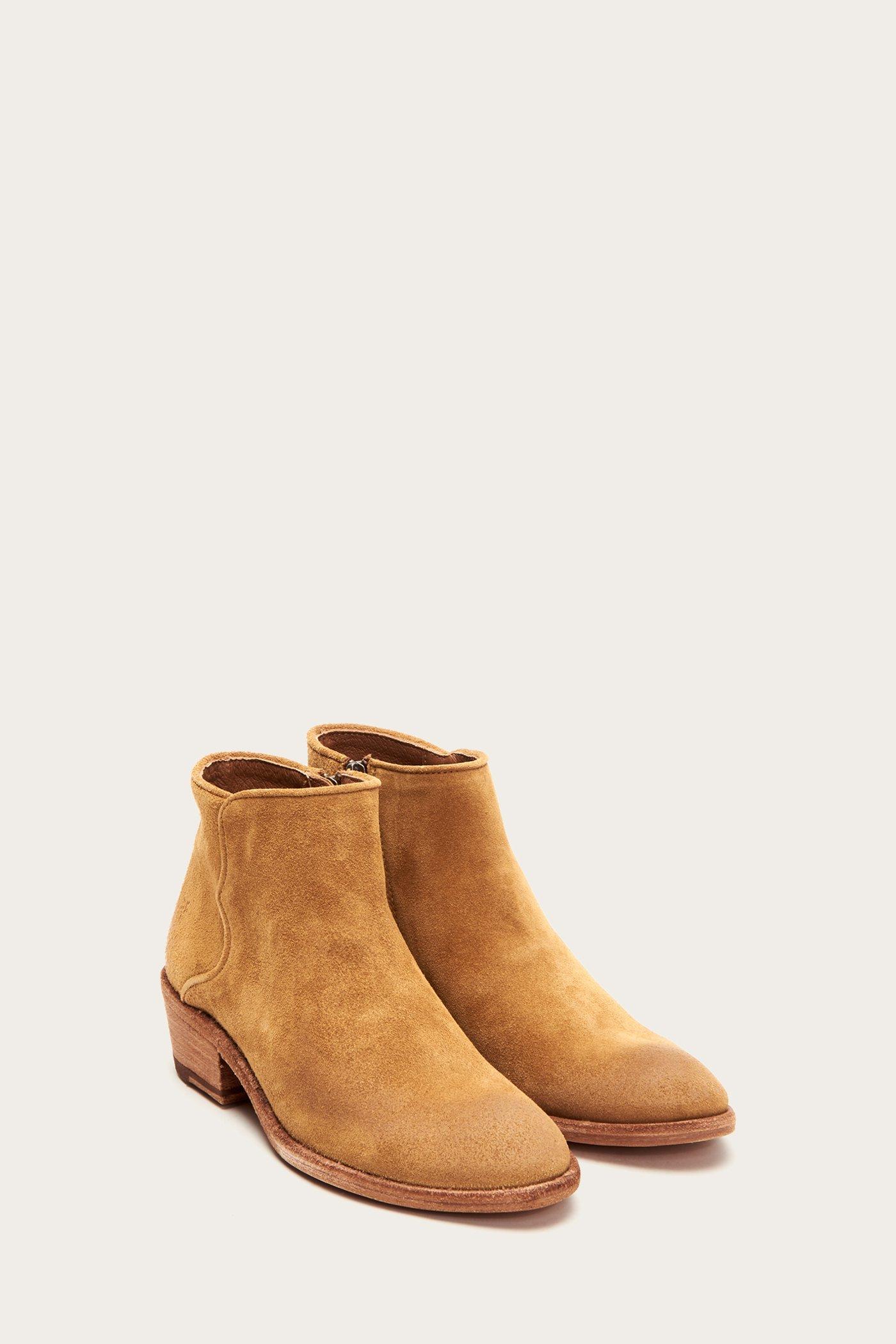 frye carson piping bootie reviews