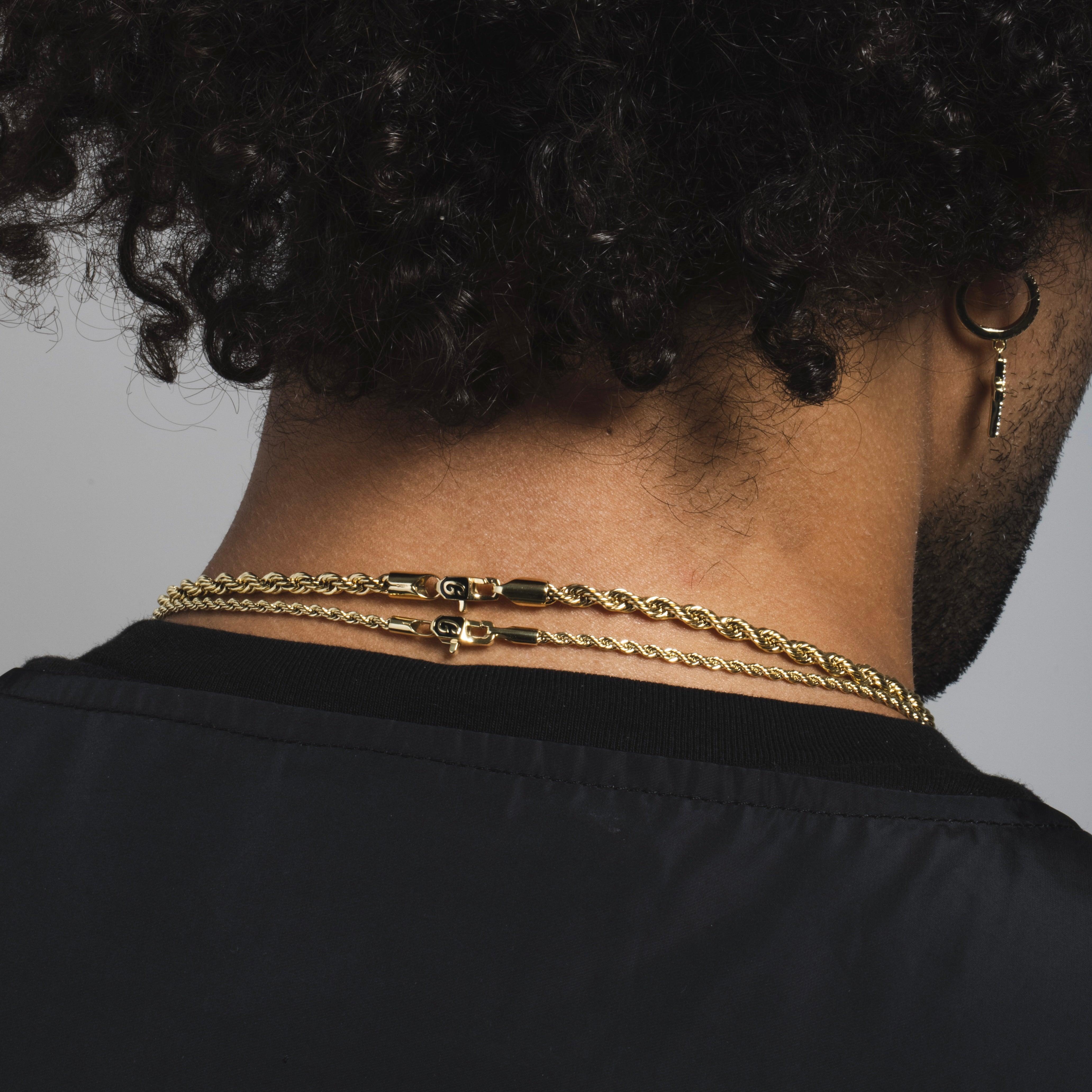 The GLD Shop 4mm And 2mm Rope Chain 