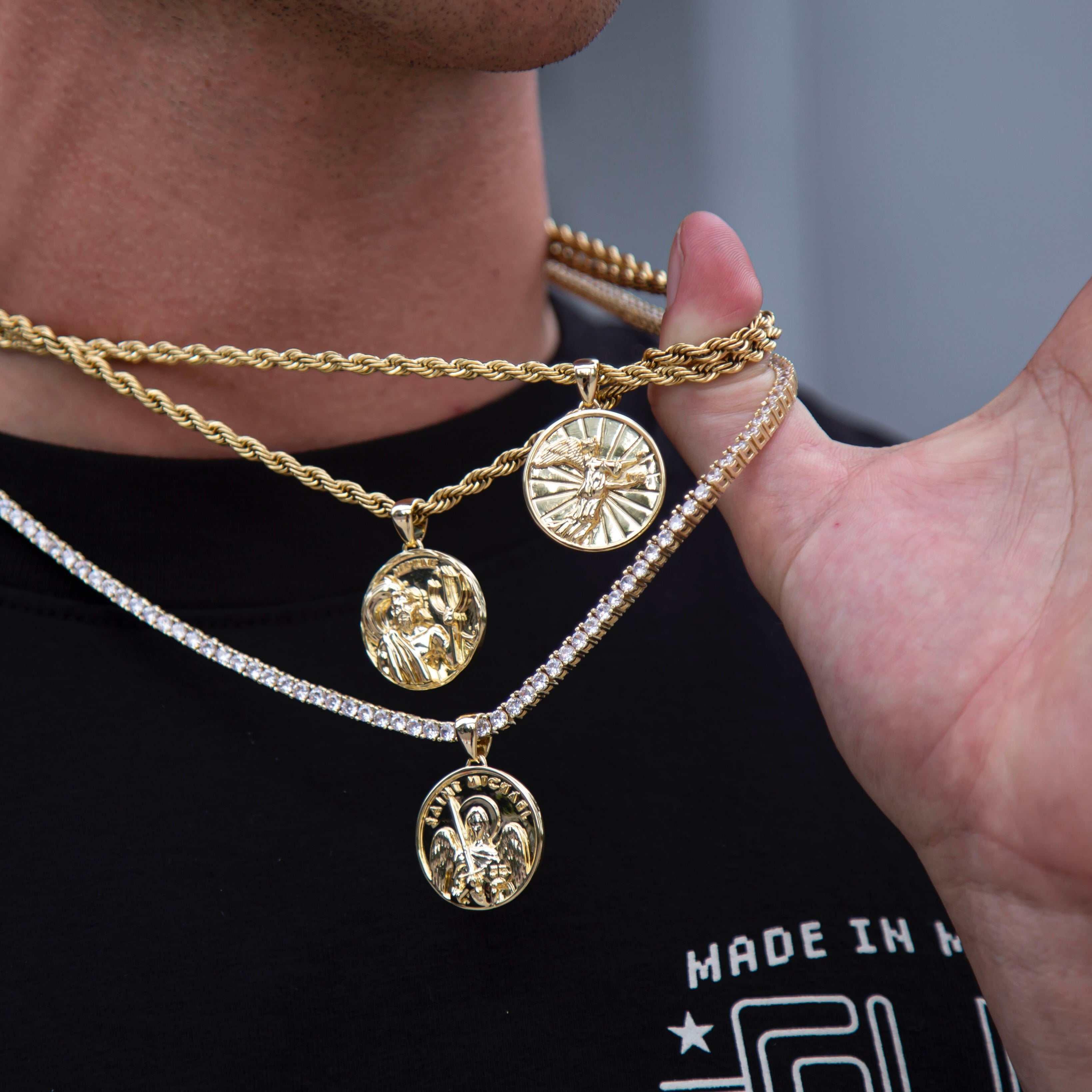 The GLD Shop Nike Crowning Coin Pendant for Men | Lyst