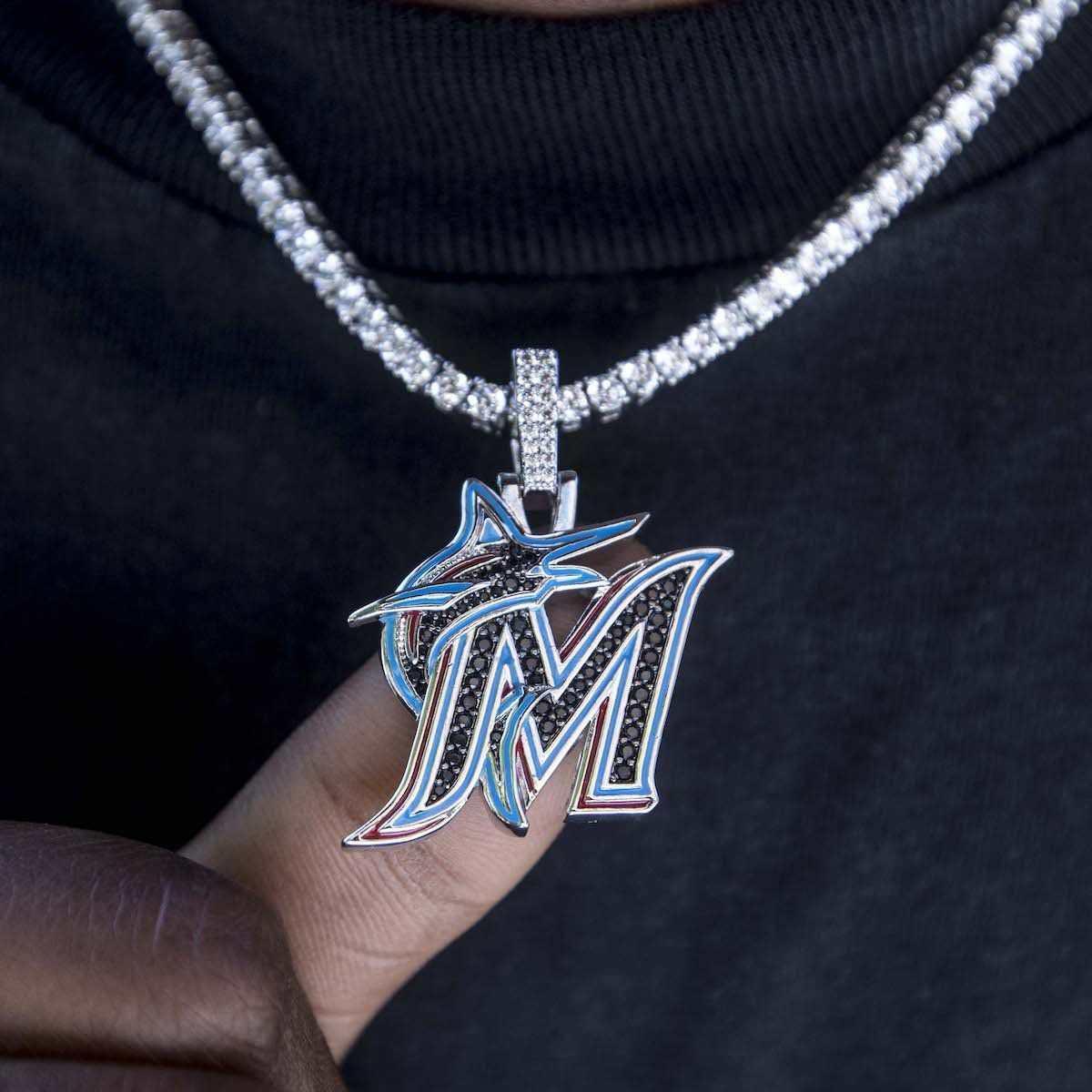 The GLD Shop La Dodgers Pendant in Blue for Men