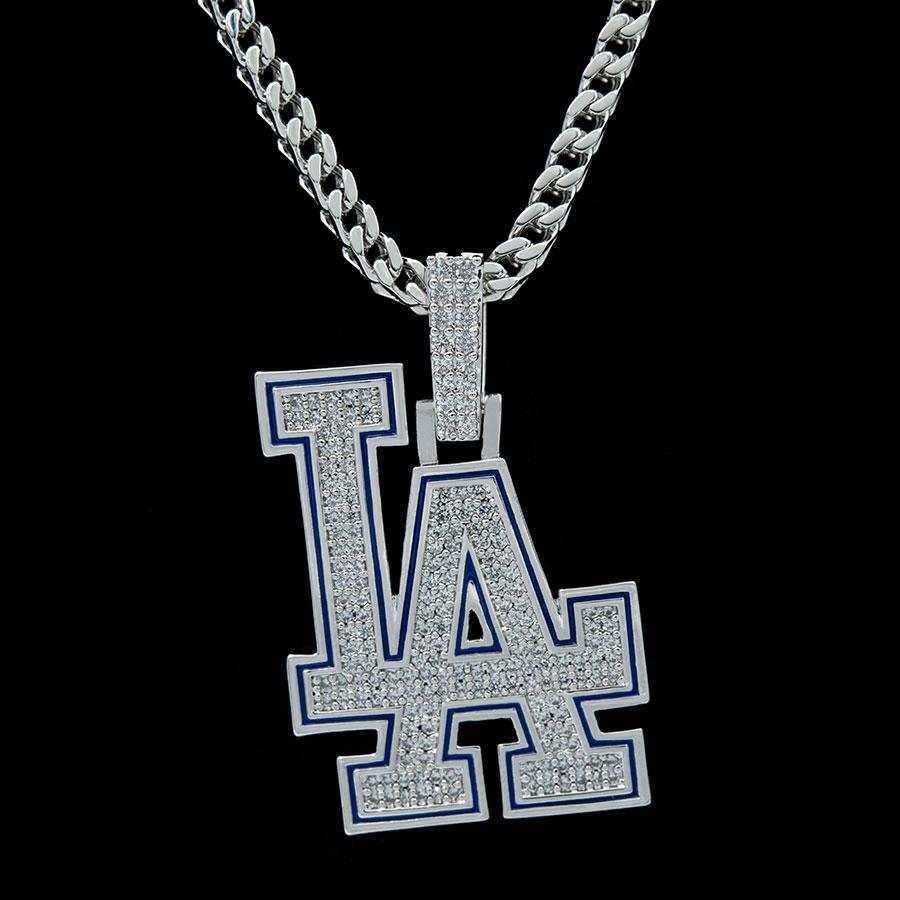 Los Angeles Dodgers Micro Pendant, 18K - The GLD Shop