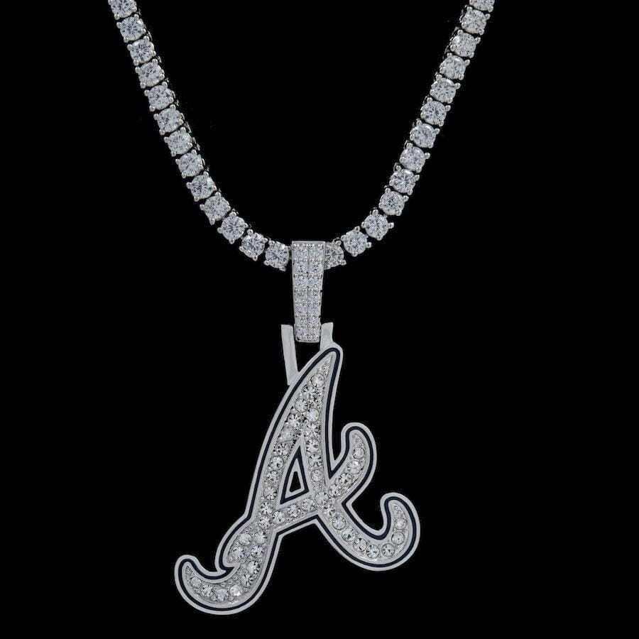 Atlanta Braves Pendant, 14K White - The GLD Shop