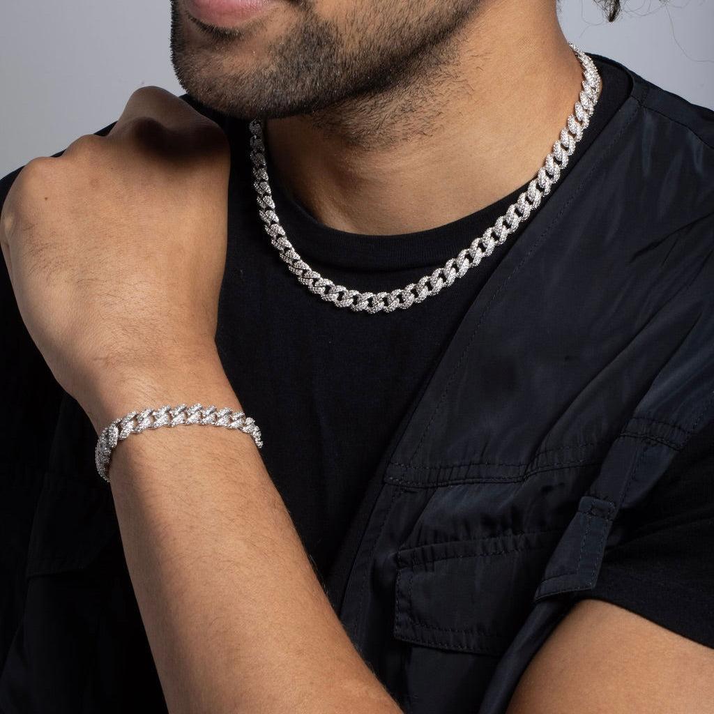 Iced Cuban Chain + Bracelet Bundle 