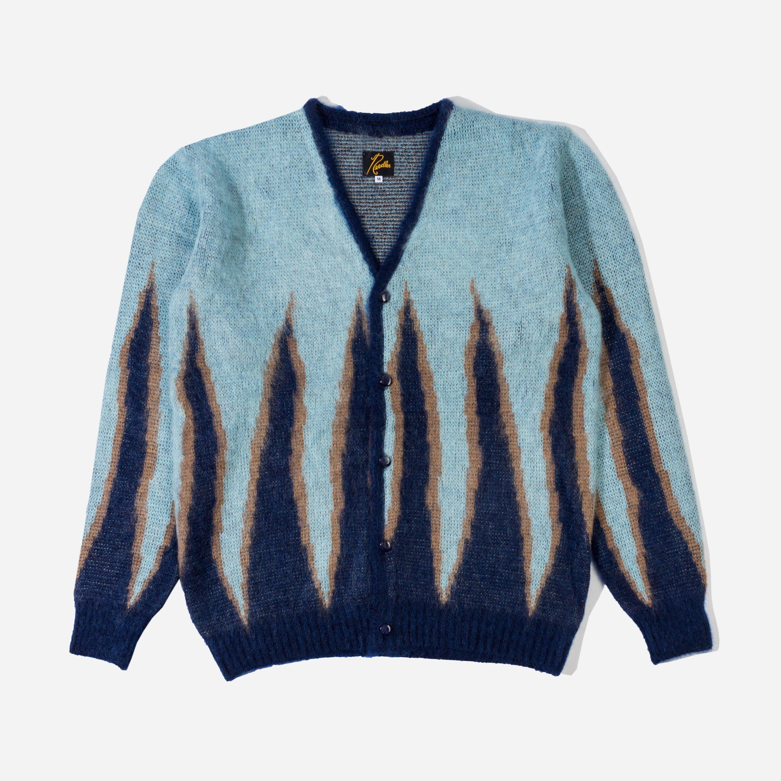 supreme patchwork mohair cardigan