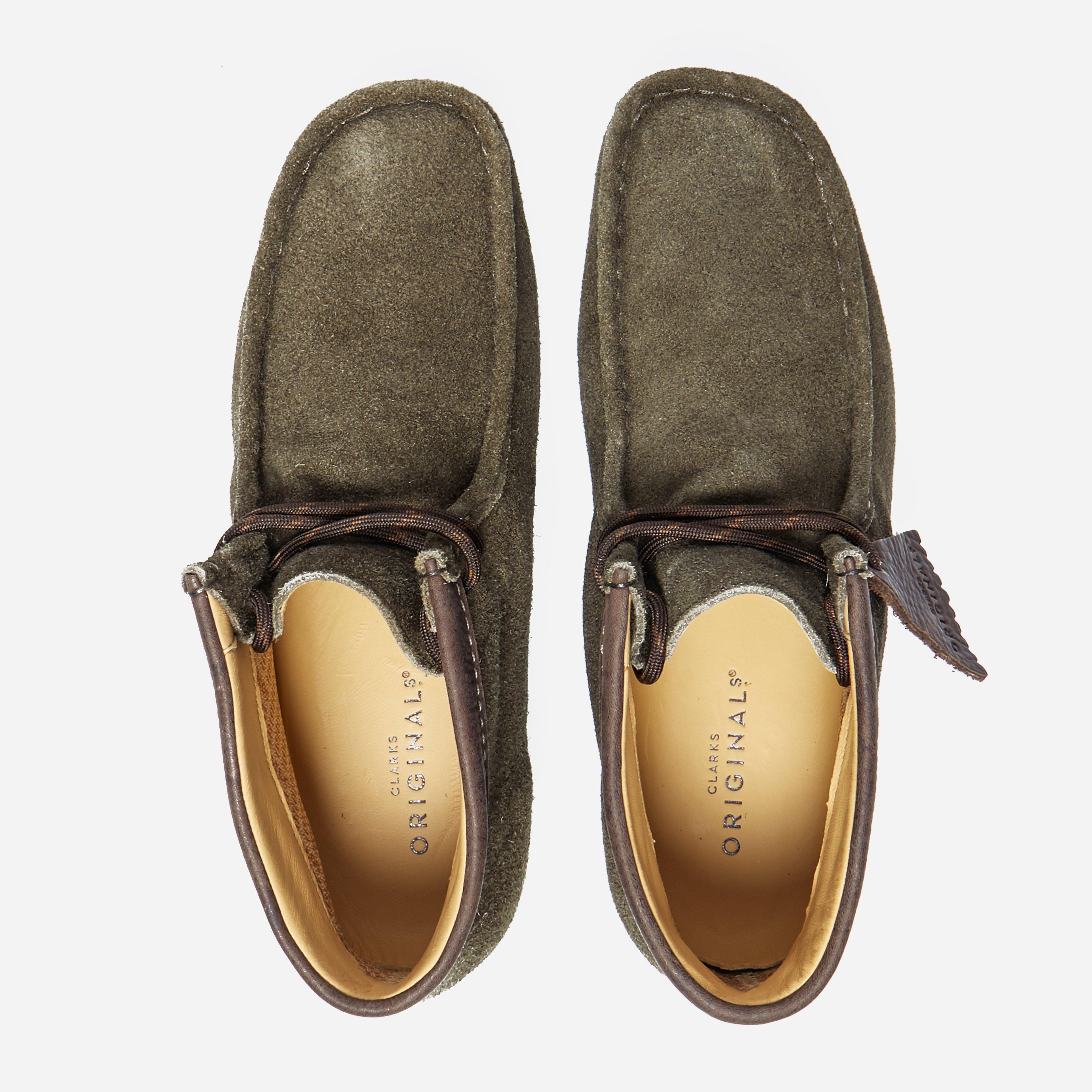 Clarks Suede Wallabee Boot Gtx in Green for Men | Lyst Clarks Suede Wallabee Boot Gtx in Green for Men | Lyst