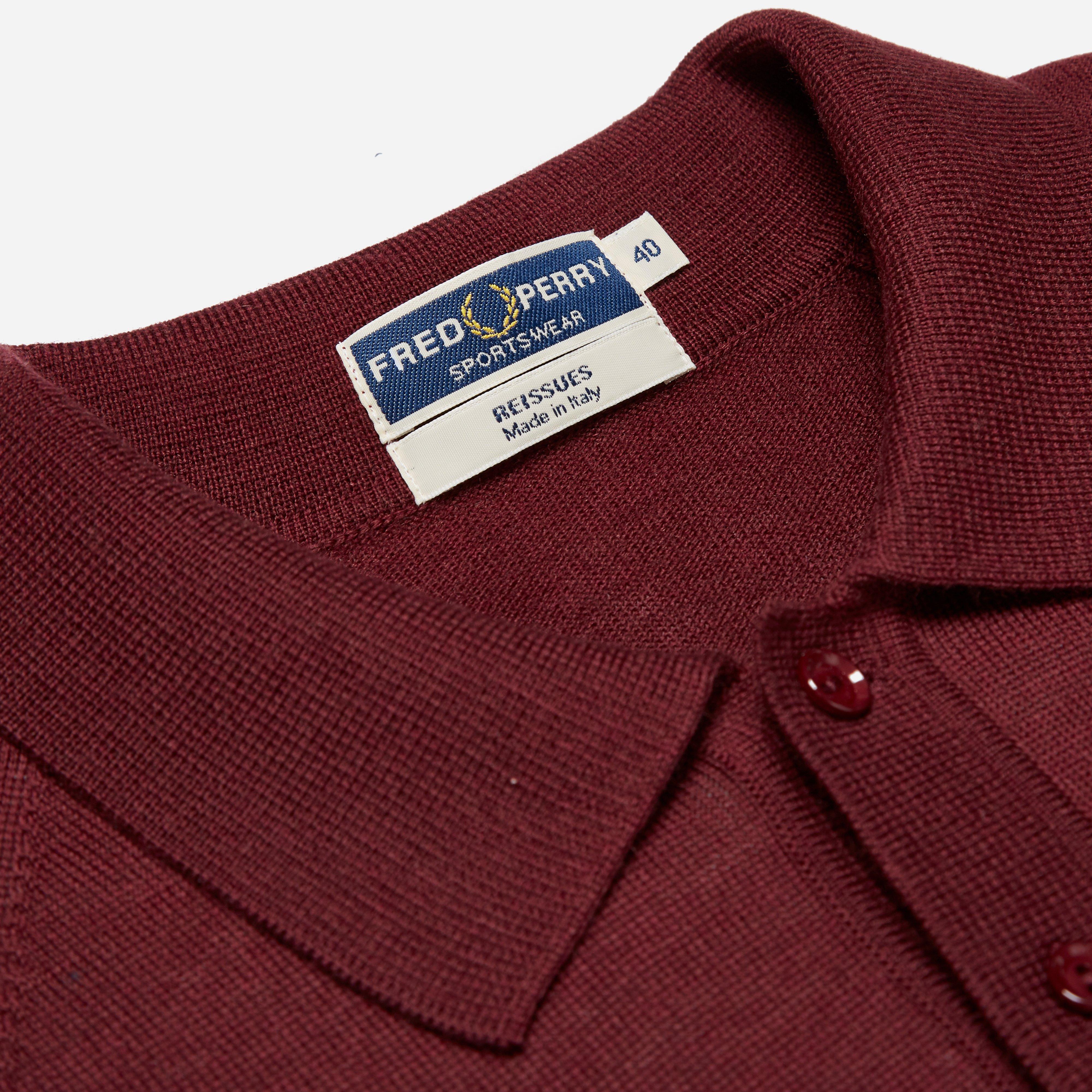 Fred Perry Long Sleeve Tipped Knitted 