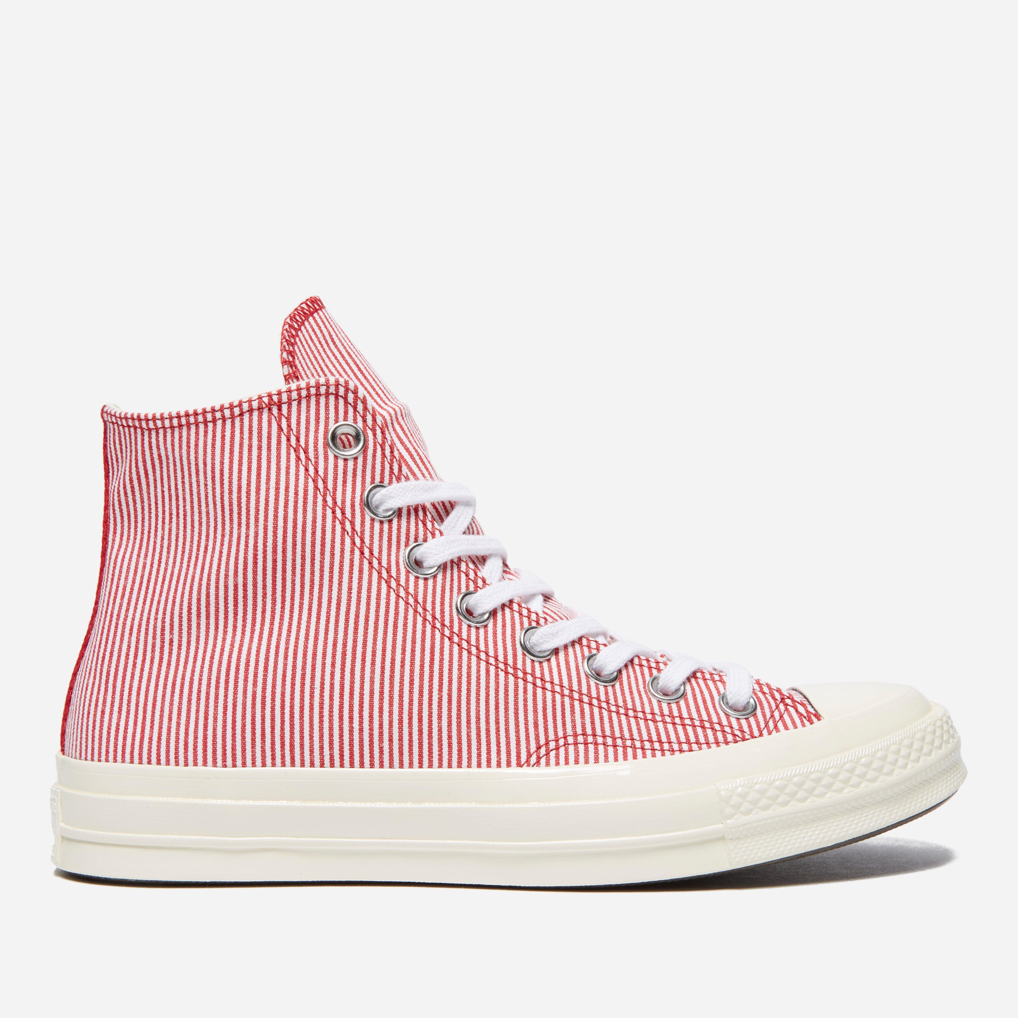 red striped converse