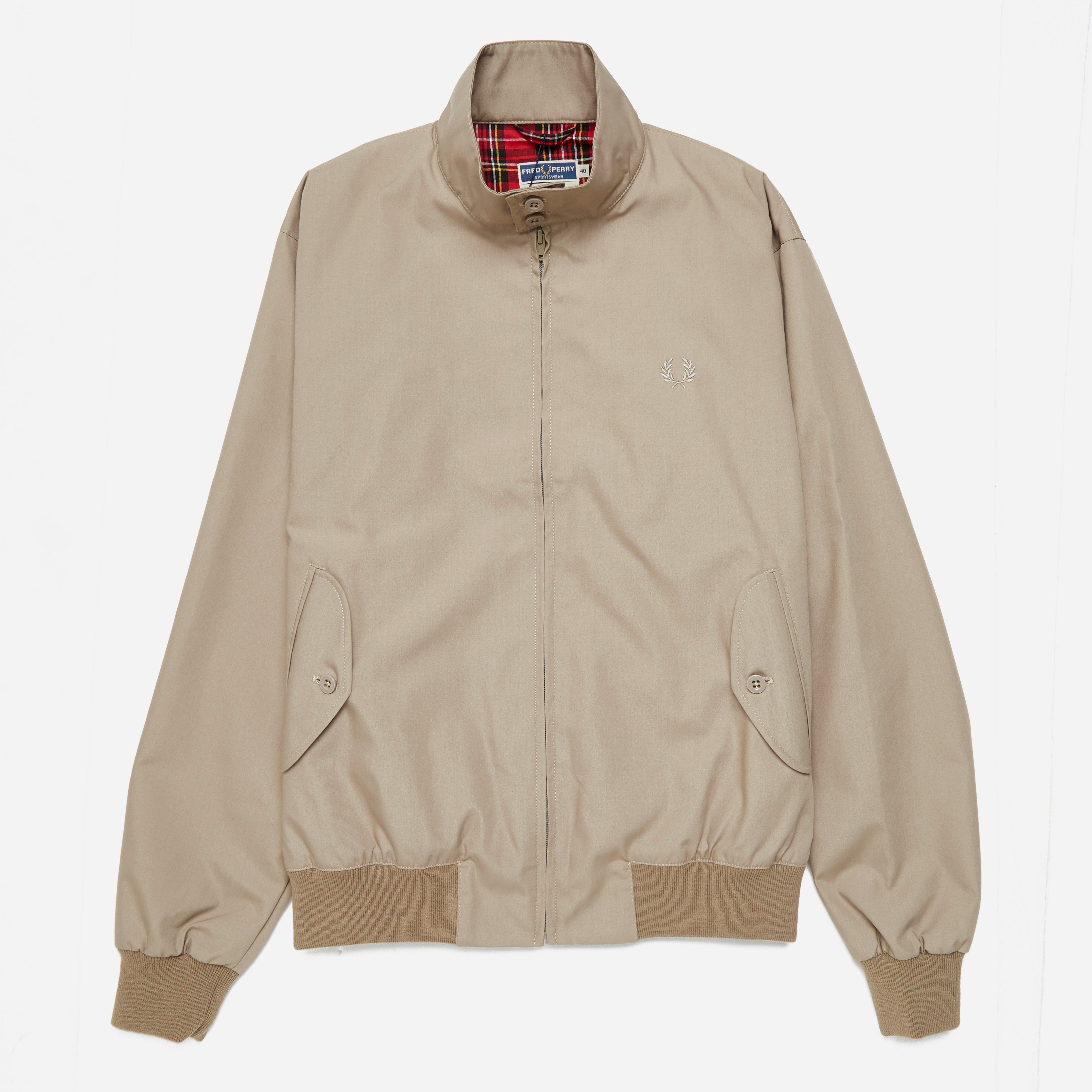 Fred Perry Made In England Harrington Jacket in Cream (Natural) for Men ...