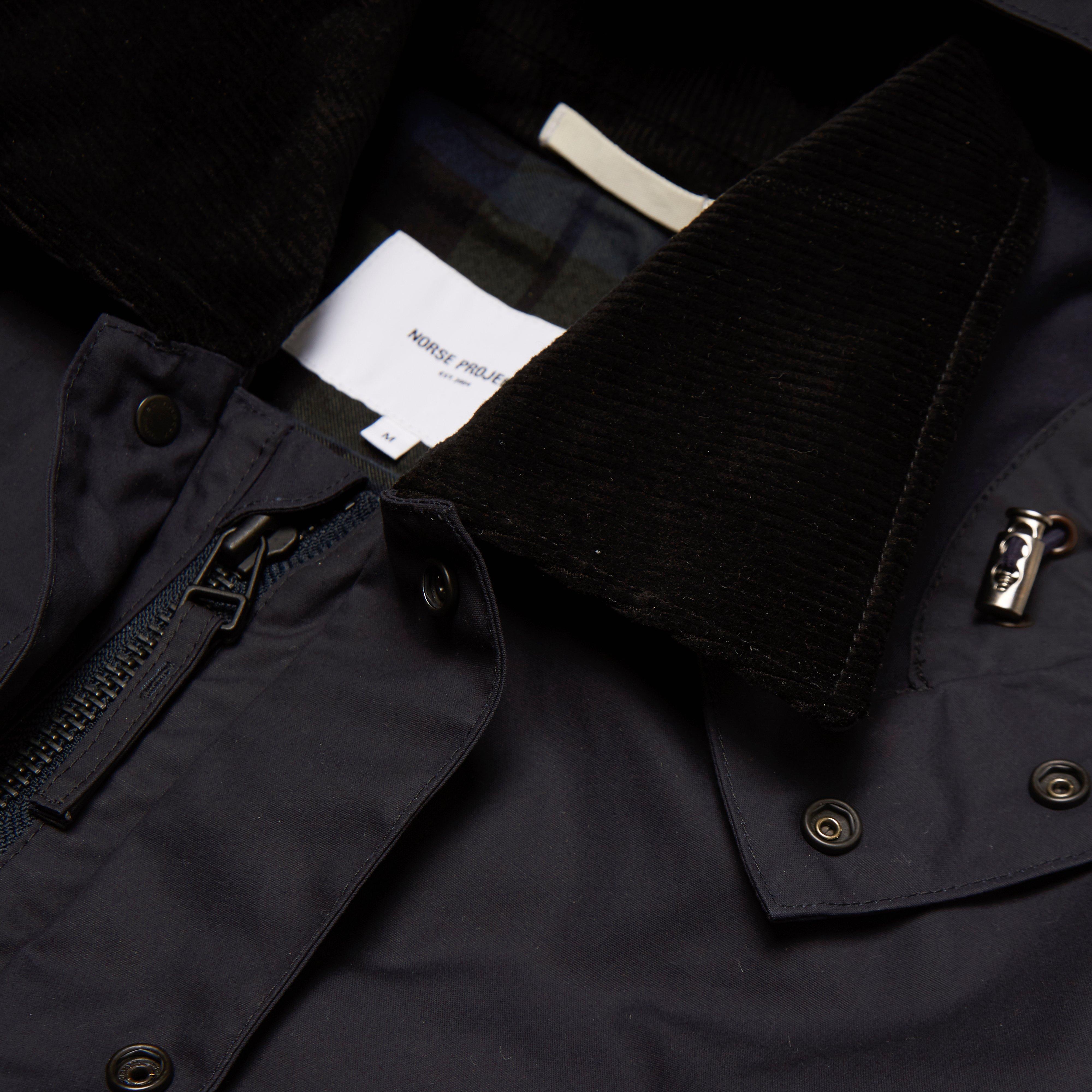 norse projects trondheim waxed cotton jacket