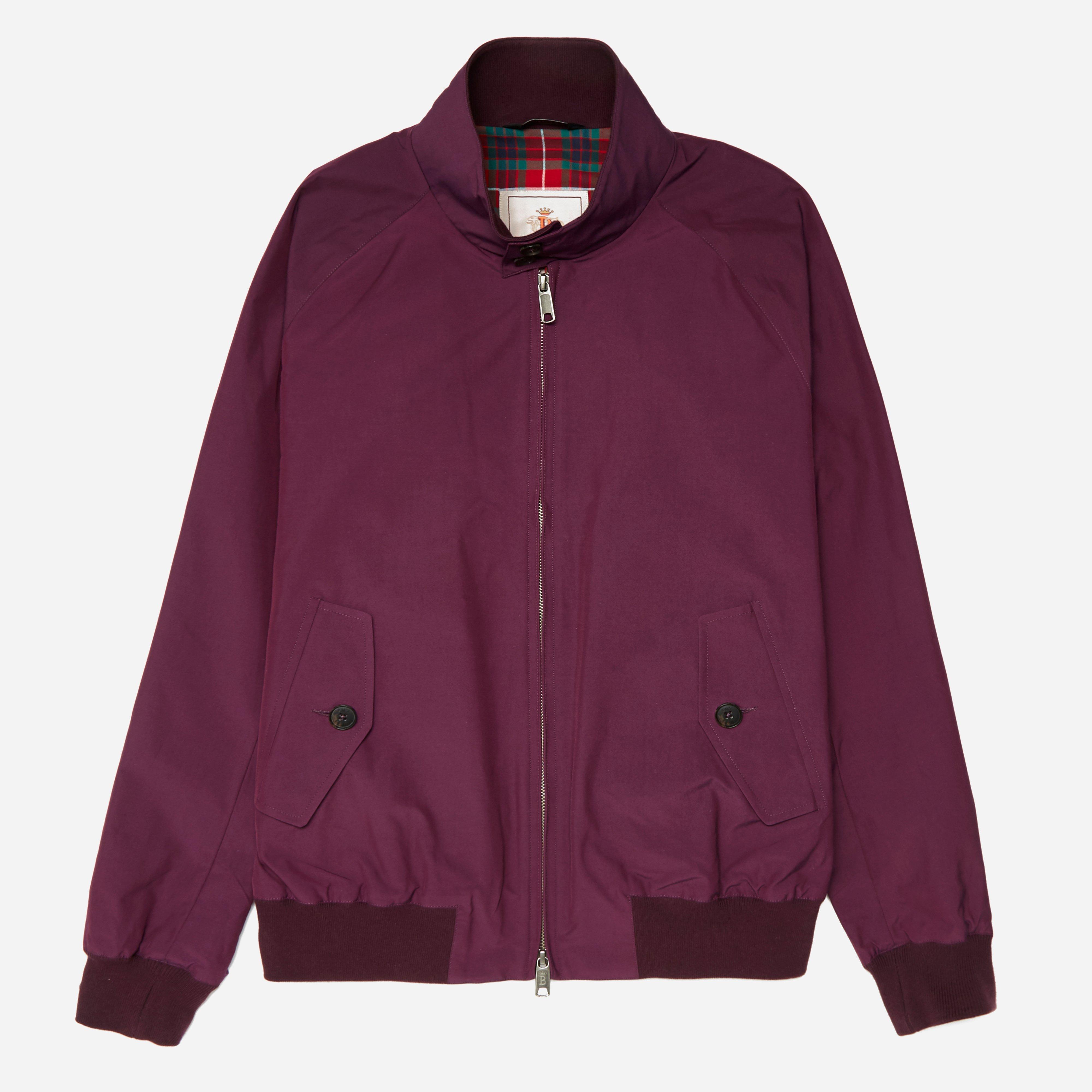 purple harrington jacket