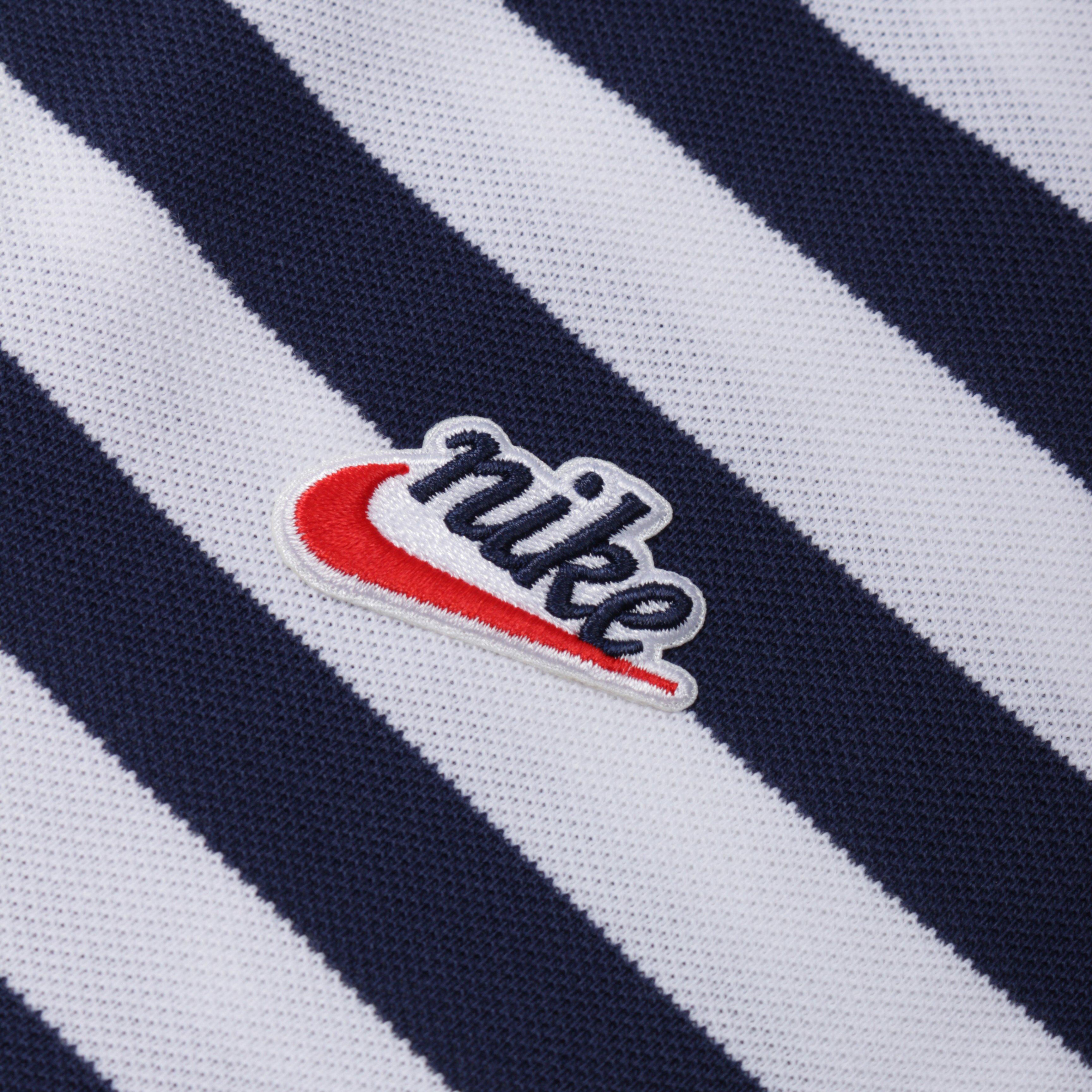 Nike Sportswear Heritage Short Sleeve Stripe Polo Shirt in Navy (Blue) for  Men - Lyst