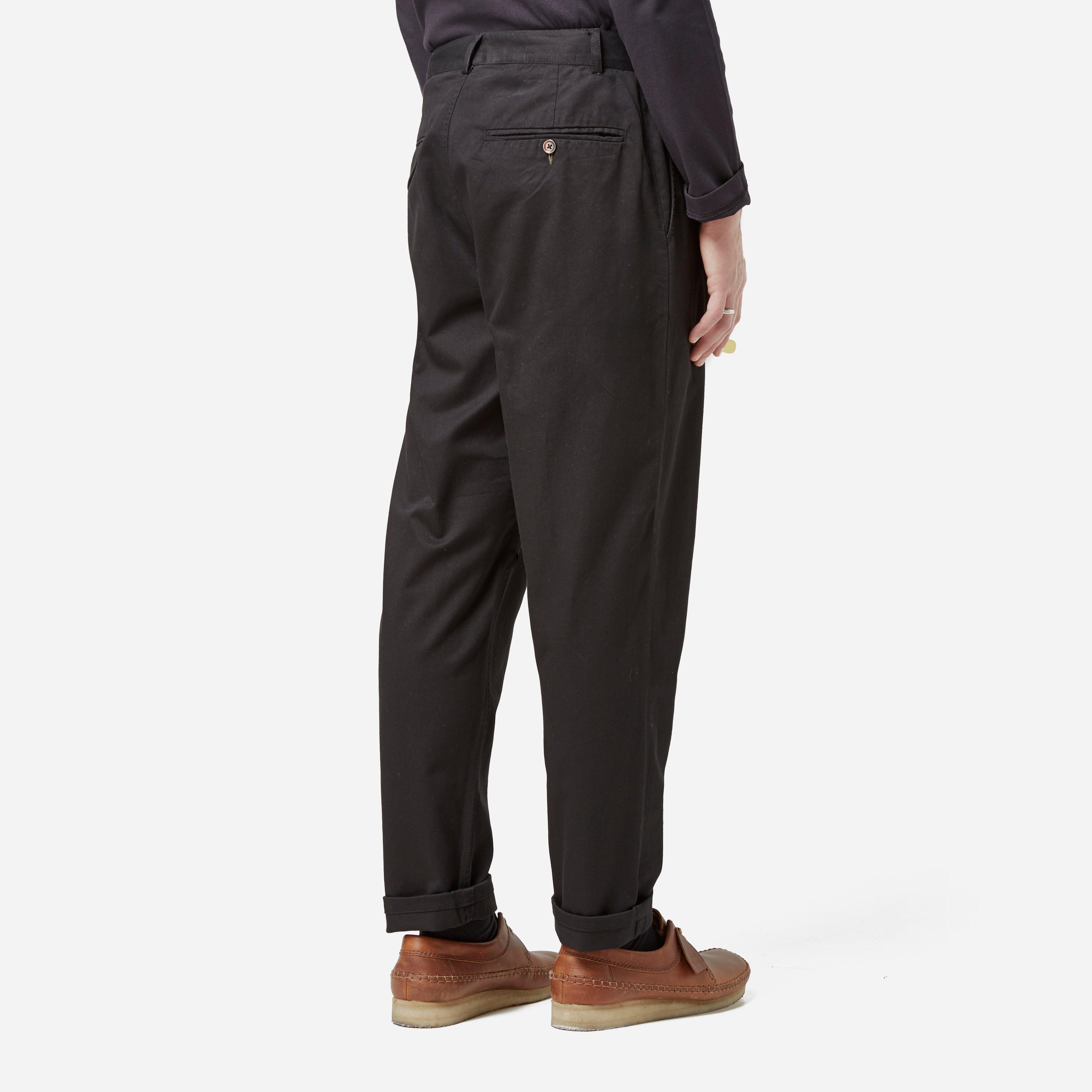 Universal Works Twill Pleated Pant in 