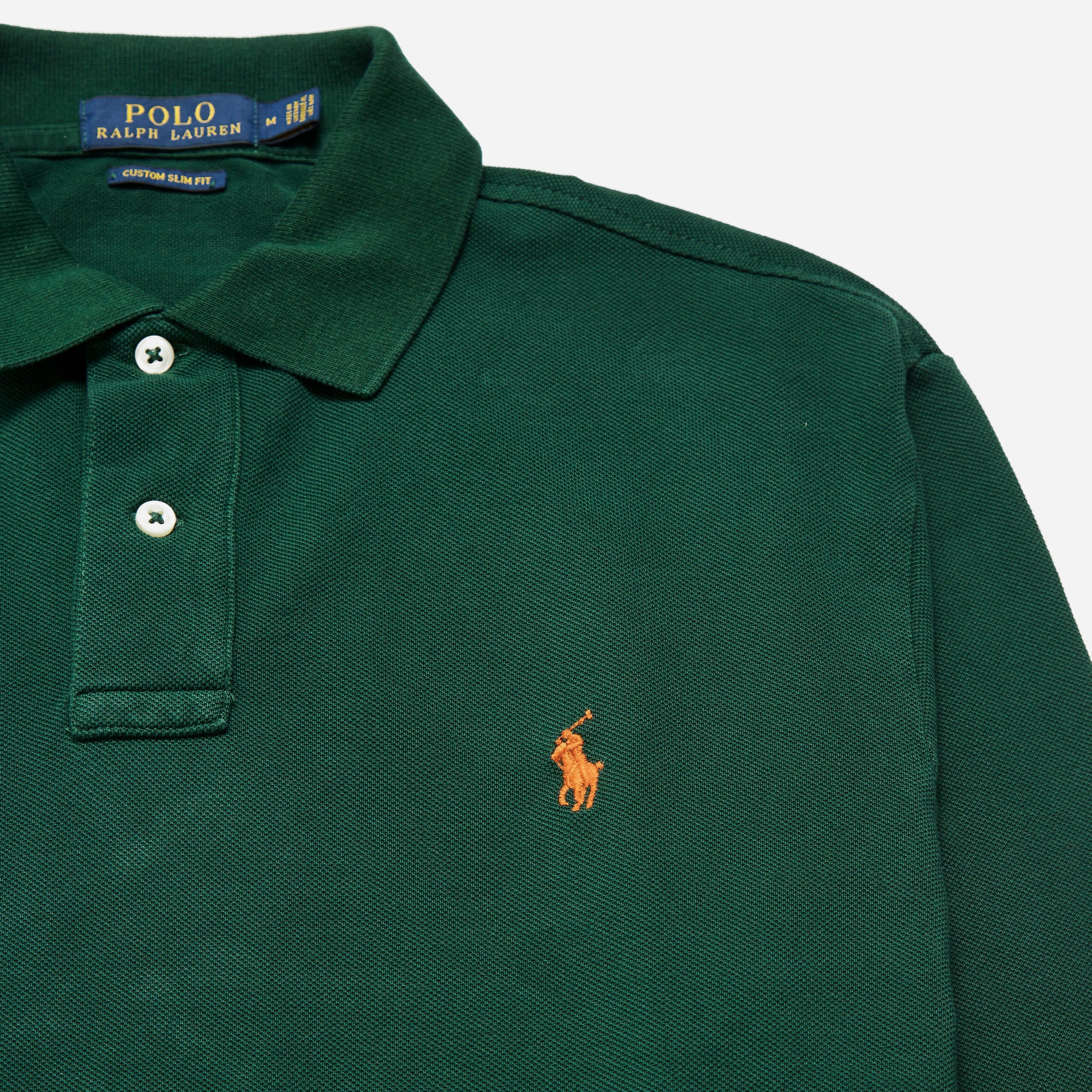 Polo Ralph Lauren Long Sleeve Polo Shirt in Green for Men - Lyst