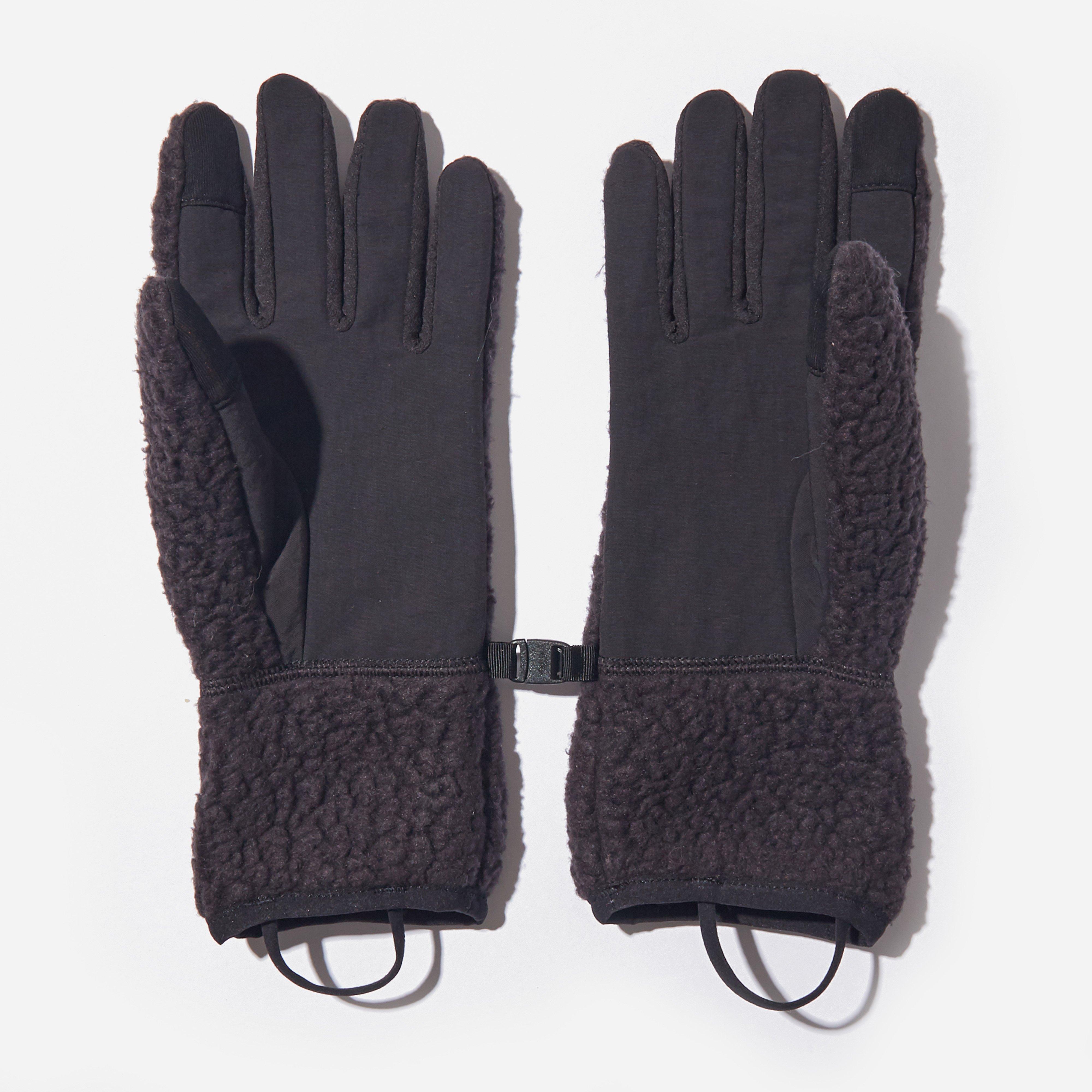 Patagonia Retro Pile Gloves in Black for Men | Lyst