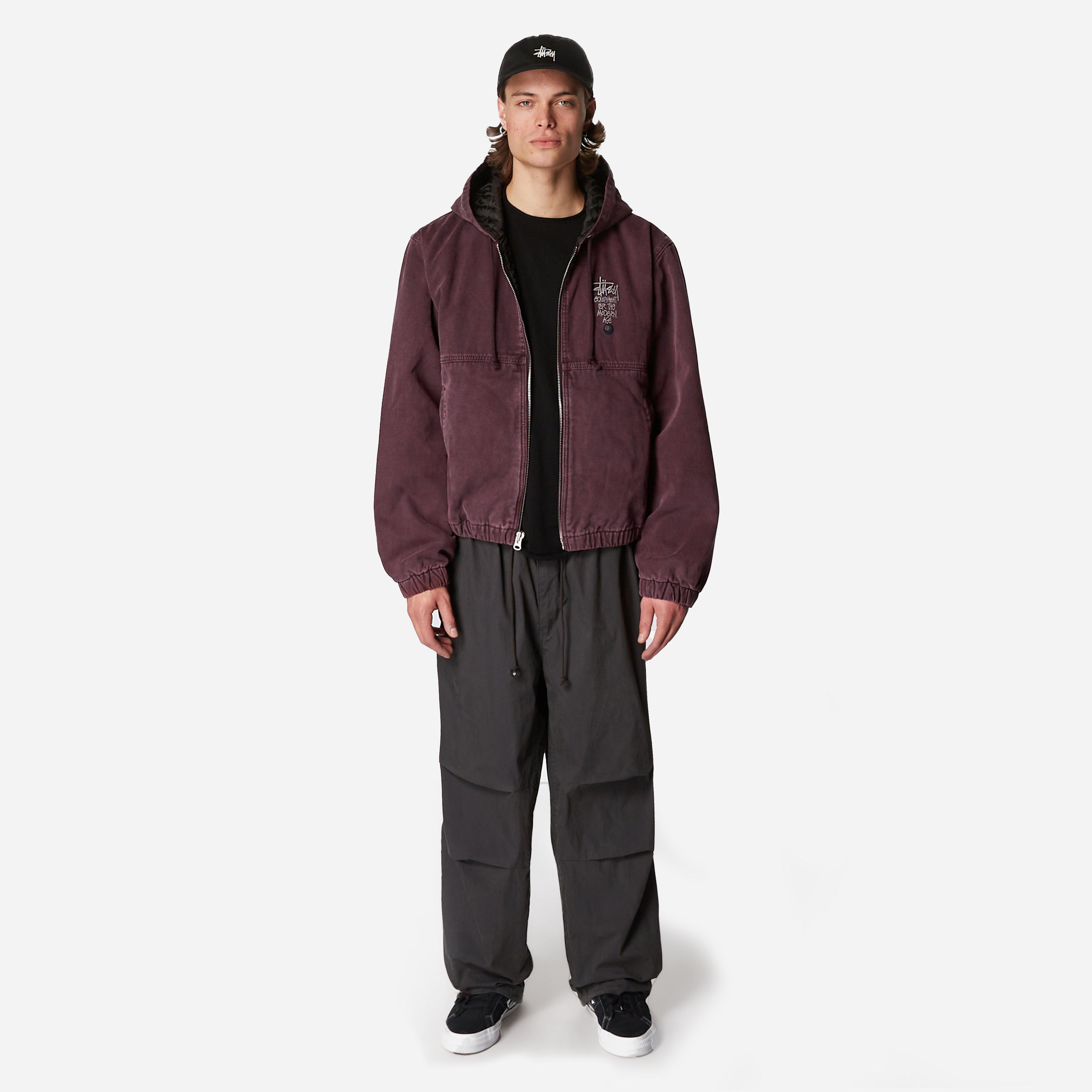 Stussy Canvas Insulated Work Jacket in Red for Men | Lyst Canada