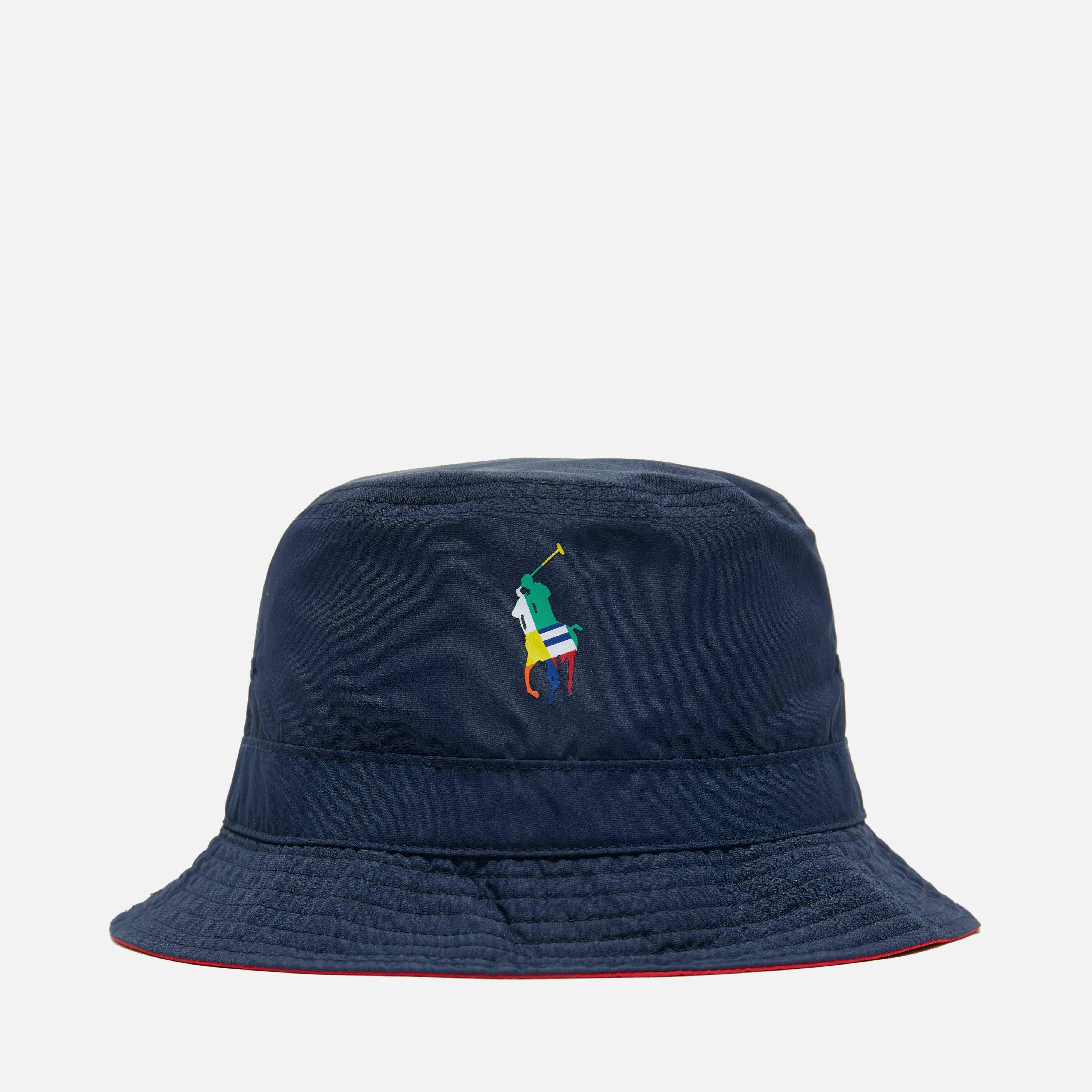 Polo Ralph Lauren Sport Reversible Bucket Hat in Blue for Men | Lyst