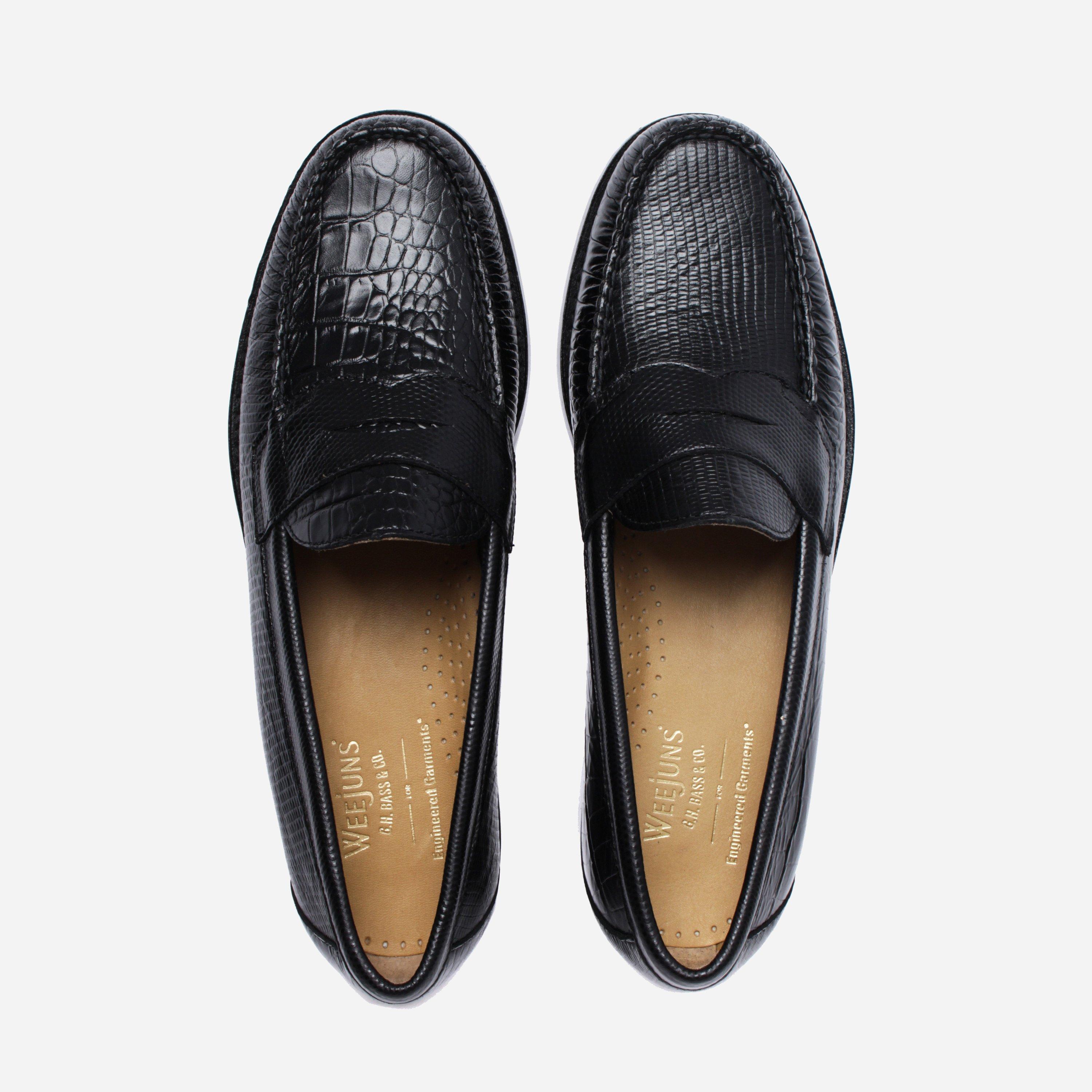 G.H.BASS G.h Bass & Co. X Engineered Garments Logan Croc in Black for ...