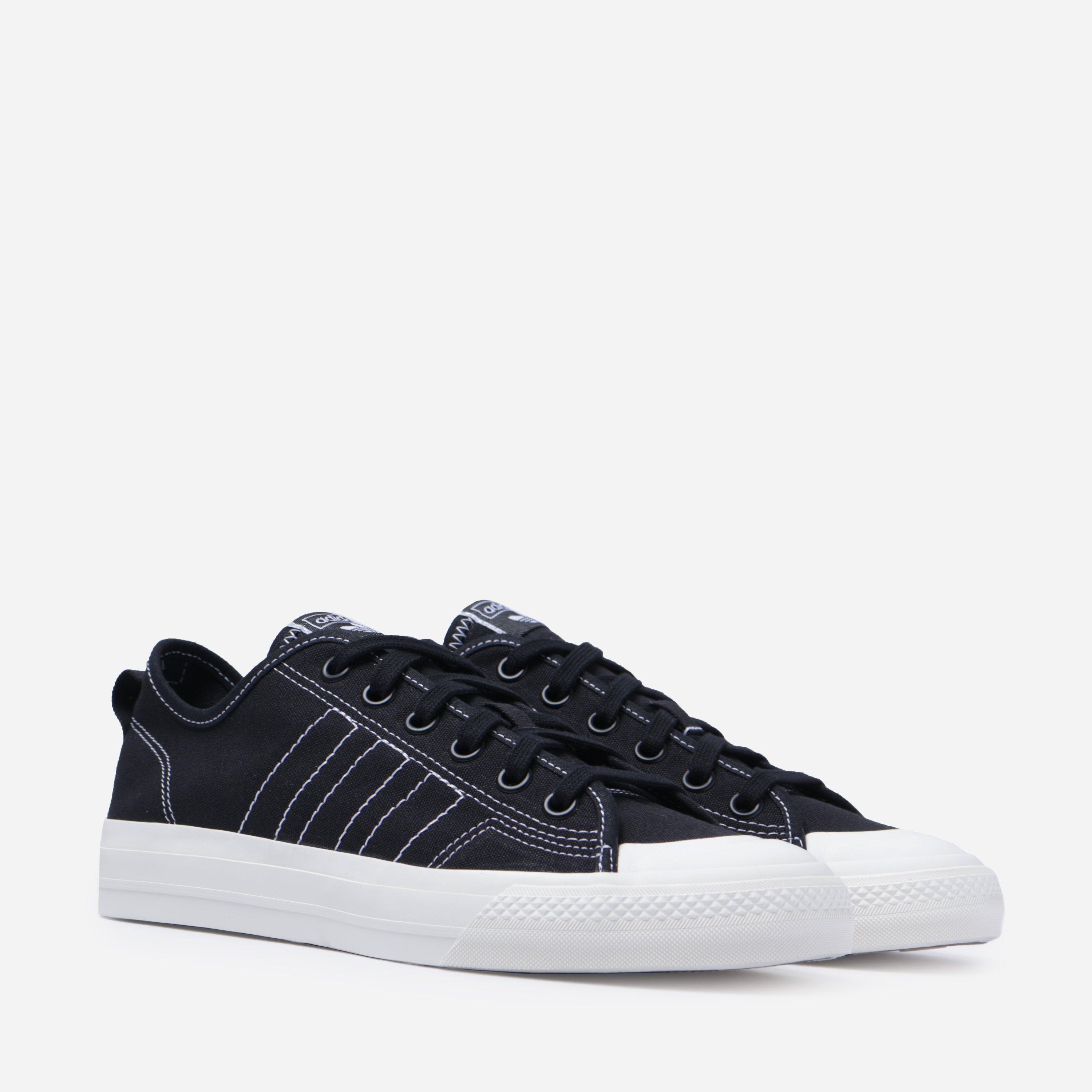 adidas originals nizza lo black leather