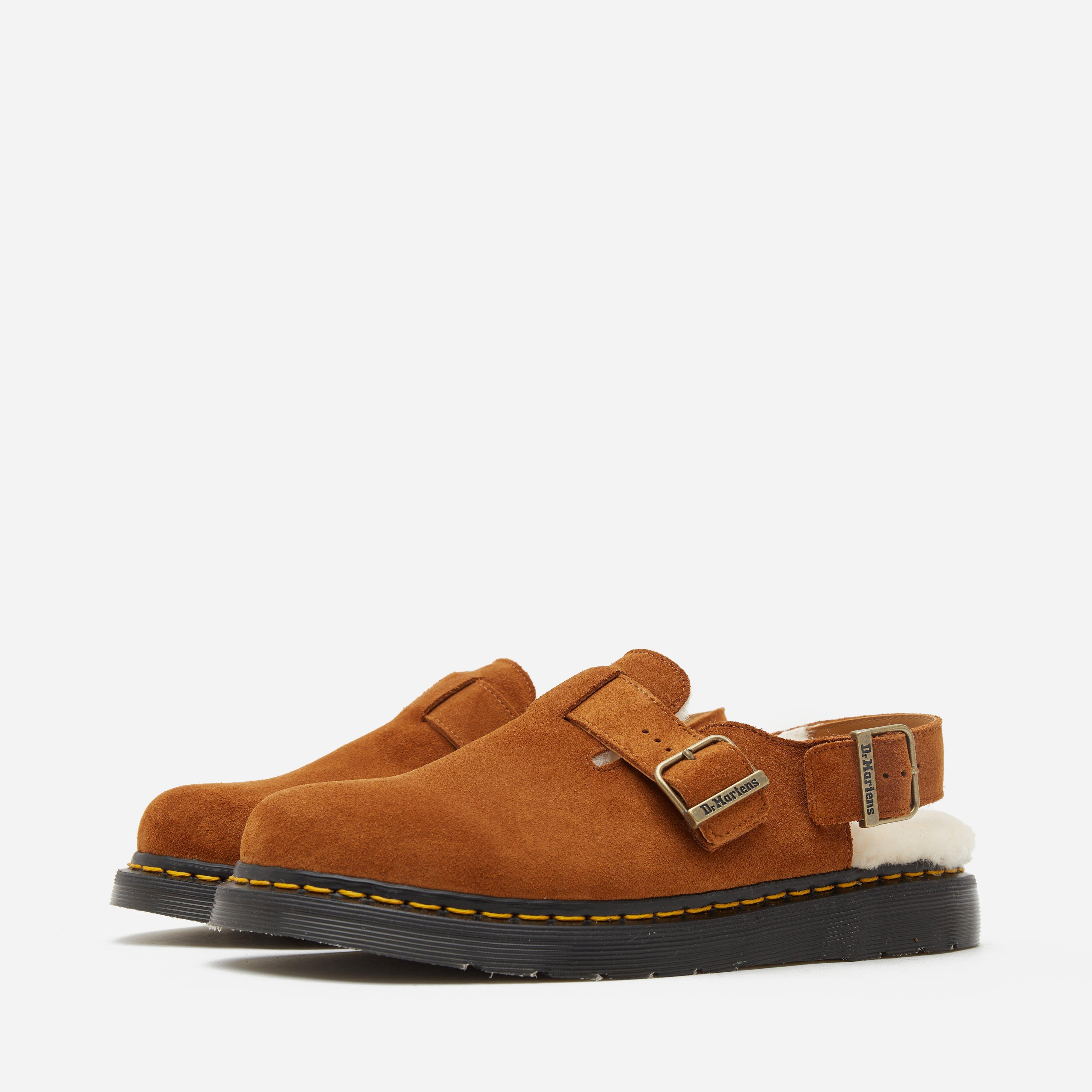 Dr. Martens Jorge Made In England Shearling Mule in Brown for Men | Lyst