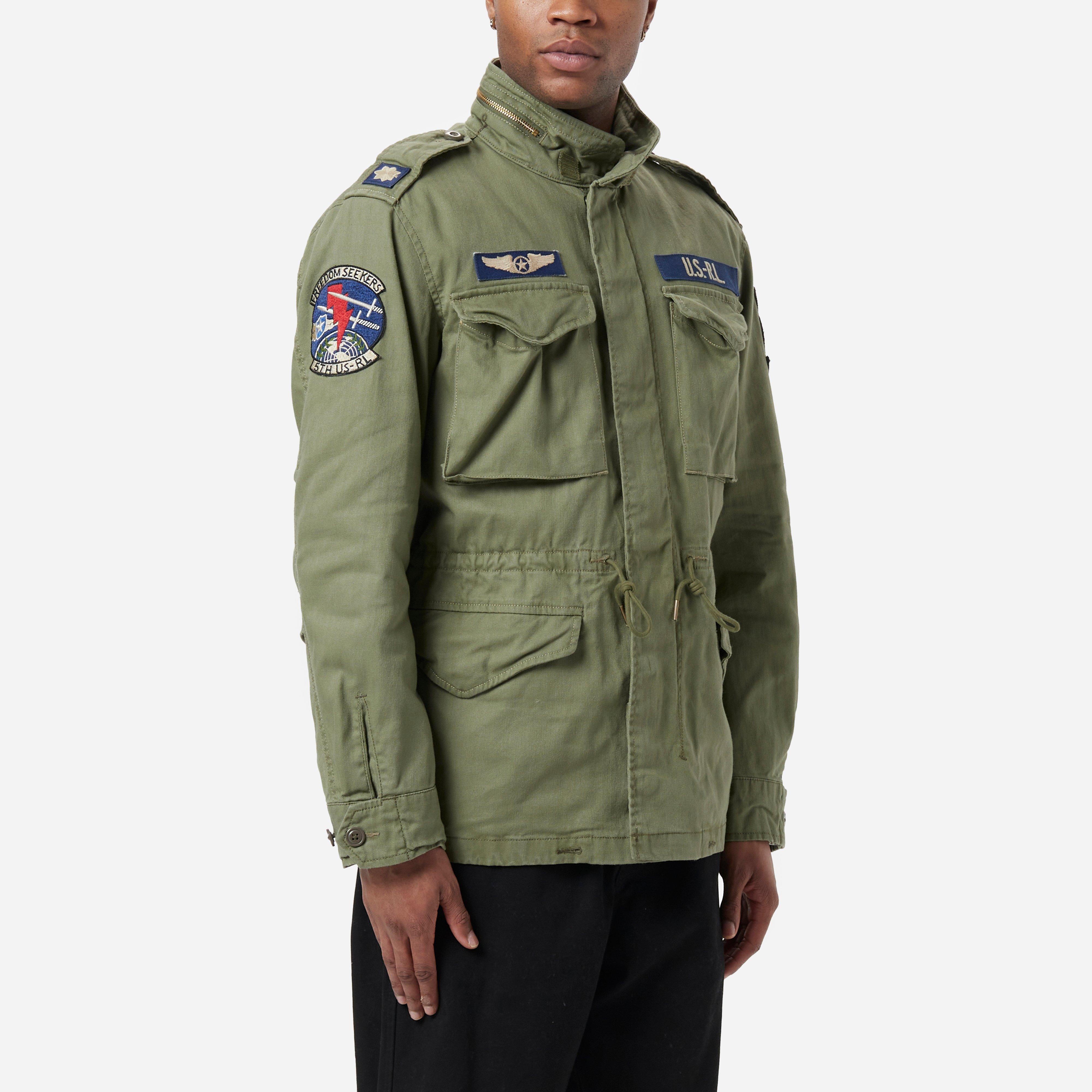 Polo Ralph Lauren Cotton Military M65 Field Jacket in Green for Men | Lyst