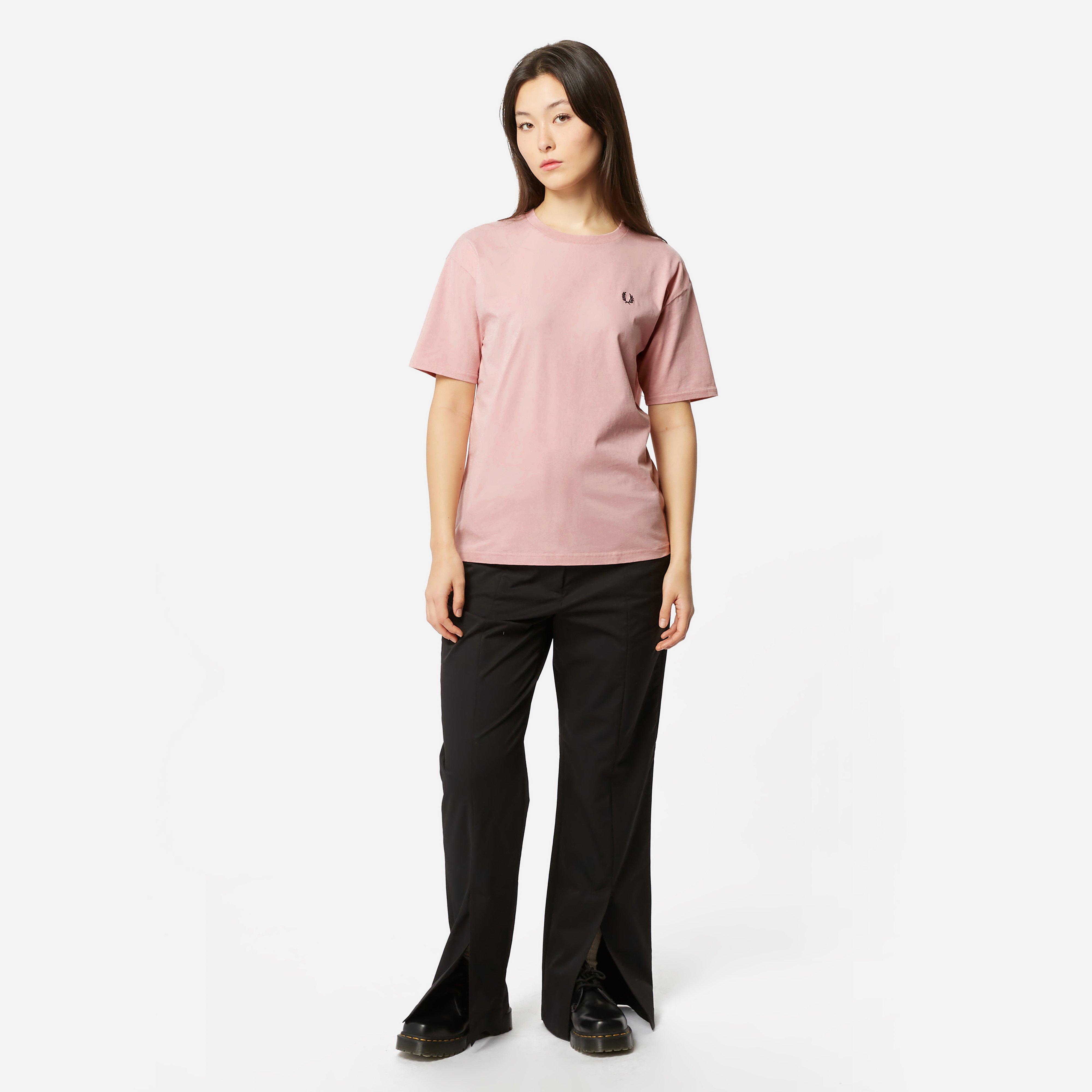 Fred Perry Ringer T-shirt Women's in Pink | Lyst