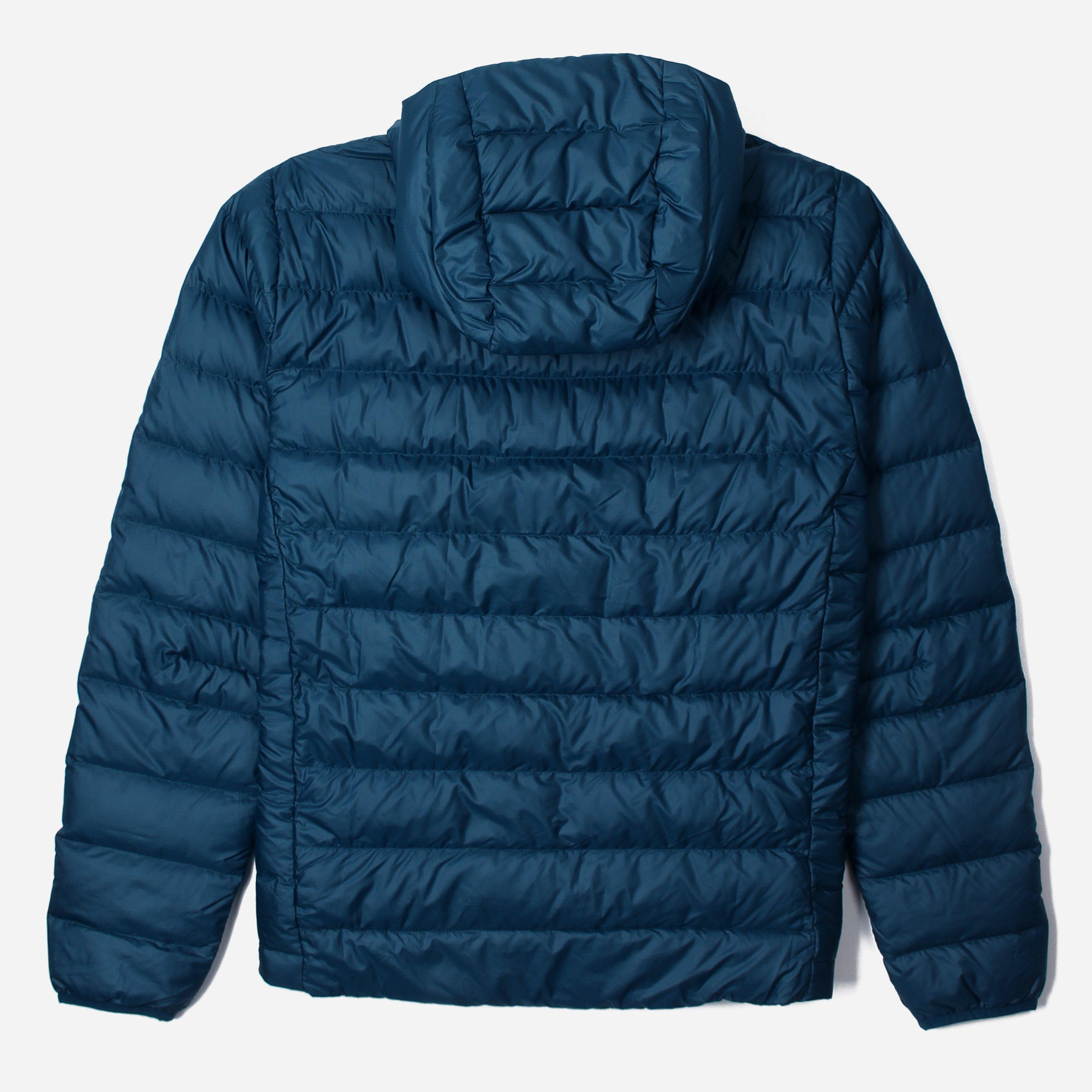 Patagonia Synthetic Half Zip Hooded Down Jacket in Blue for Men Lyst