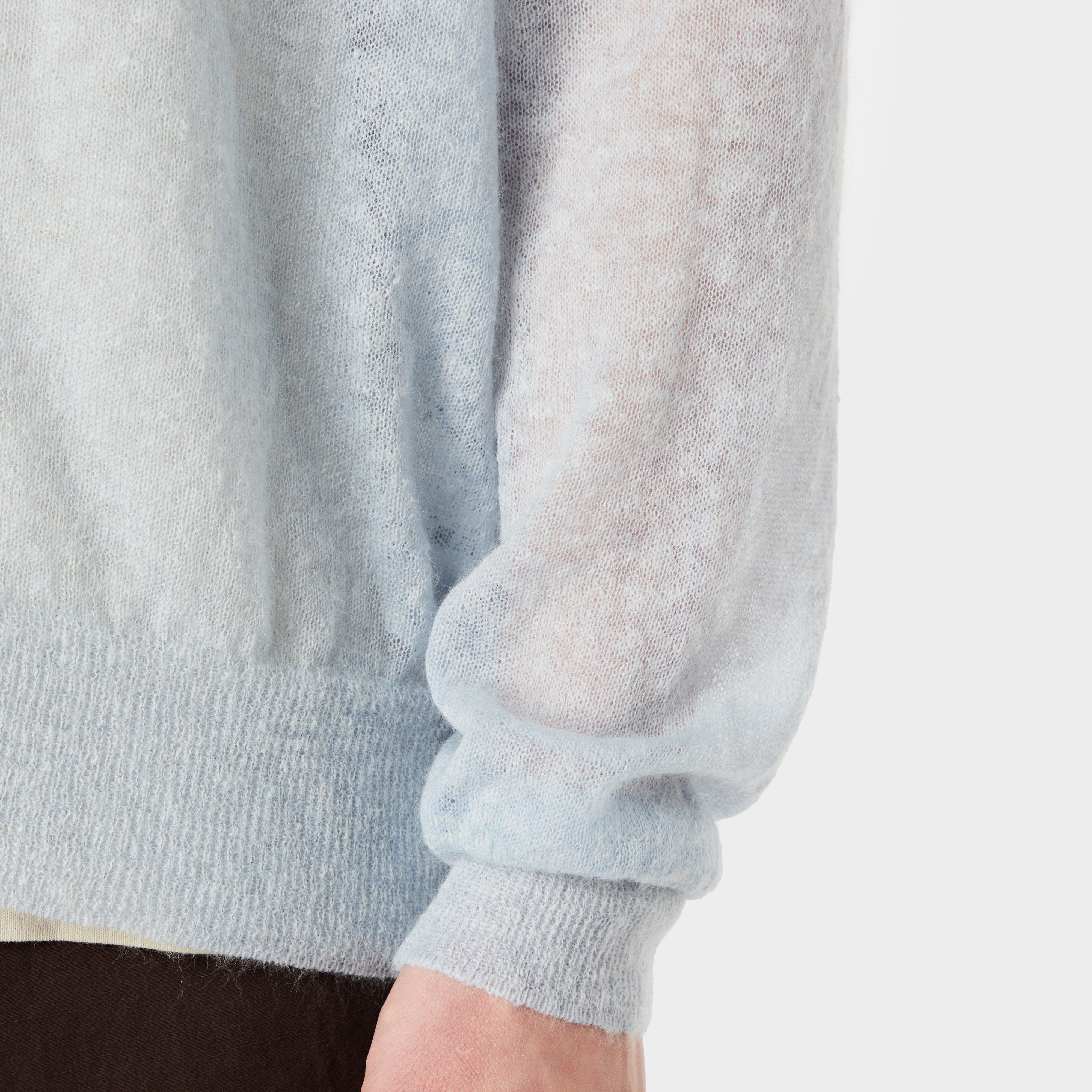 AURALEE Kid Mohair Sheer Knit Cardigan in White for Men | Lyst
