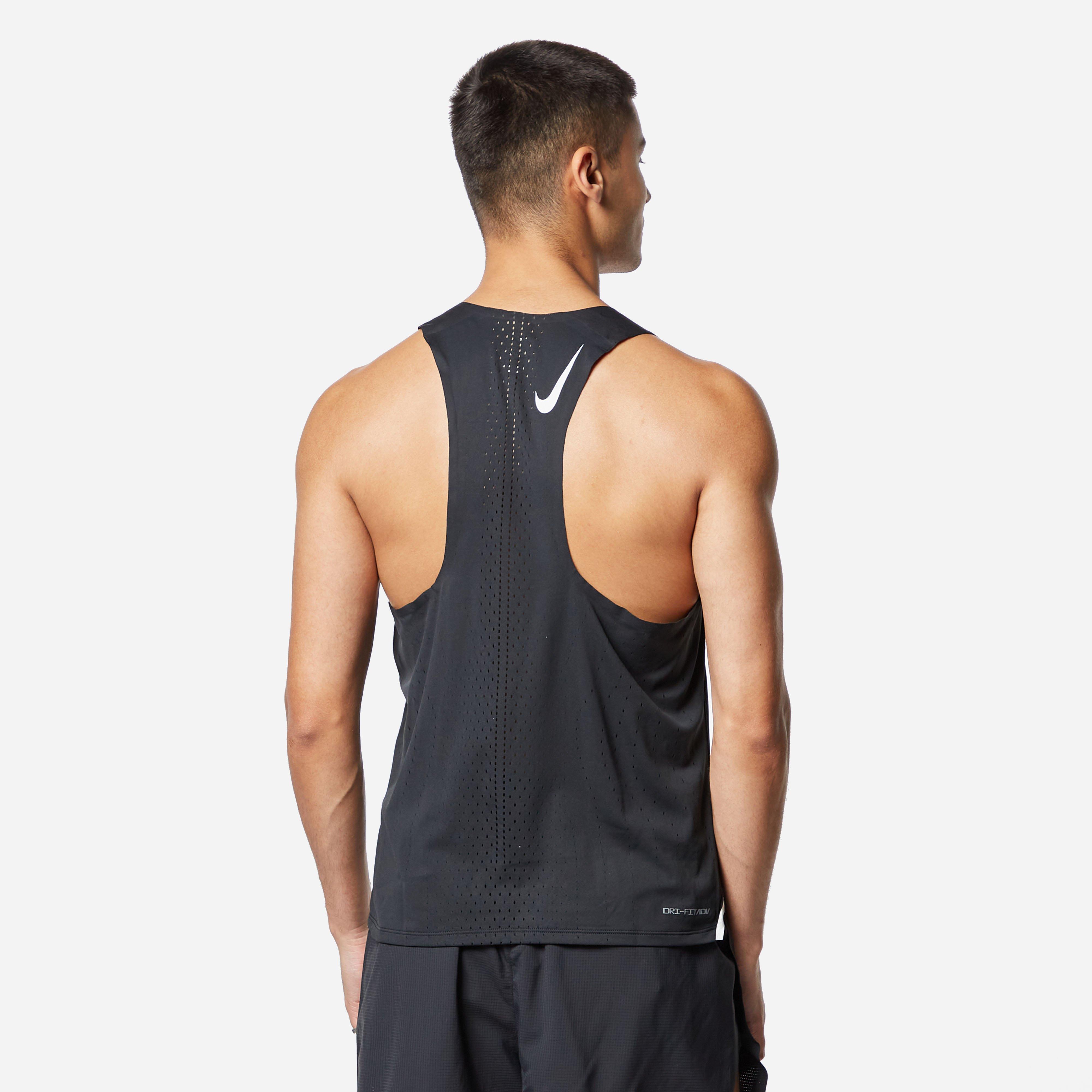Nike Dri-fit Adv Aeroswift Vest in Black for Men | Lyst