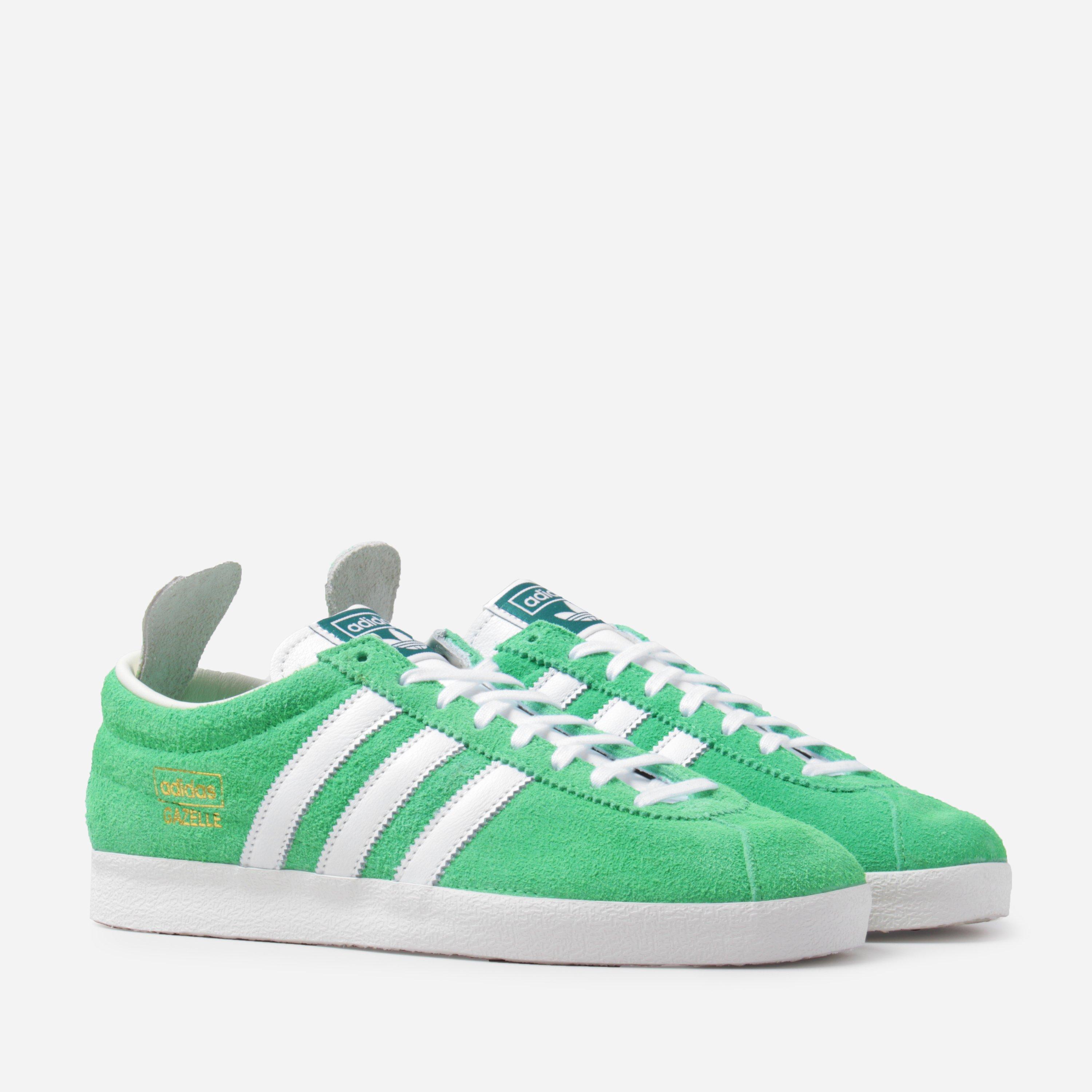 adidas Originals Lace Gazelle Vintage Trainers in Green/White (Green) for  Men - Lyst